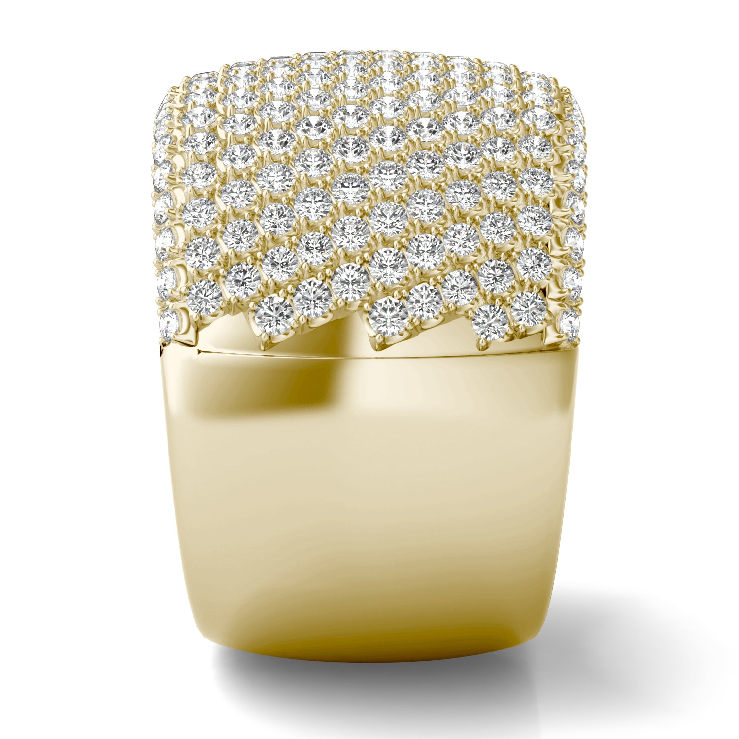 2 1/2 CTW Round Caydia® Lab Grown Diamond Pavé Statement Ring