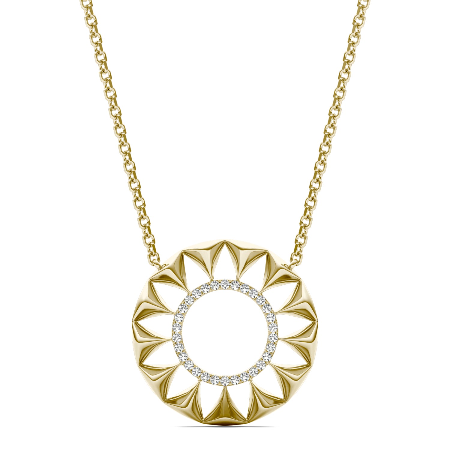 1/8 CTW Round Caydia® Lab Grown Diamond Ouro Collection Round Necklace