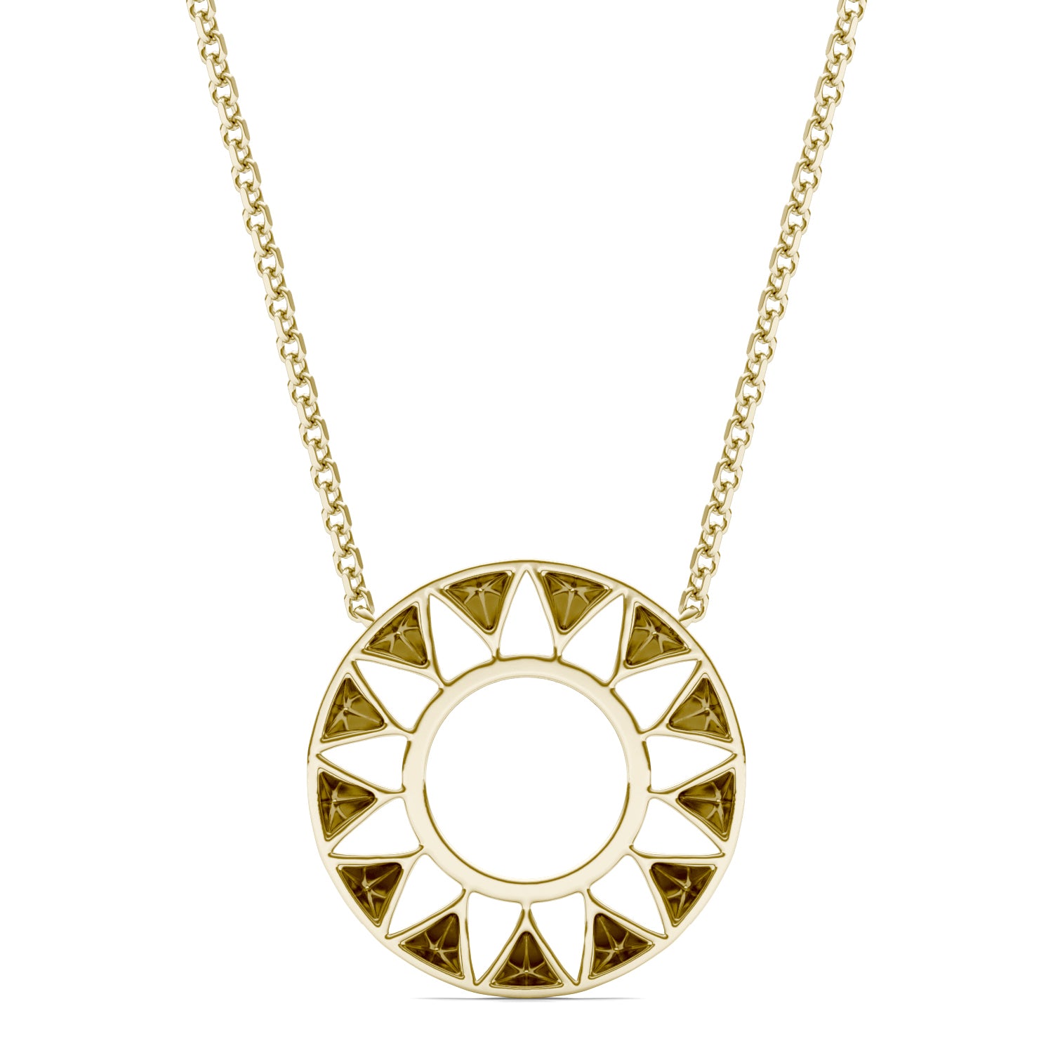 1/8 CTW Round Caydia® Lab Grown Diamond Ouro Collection Round Necklace