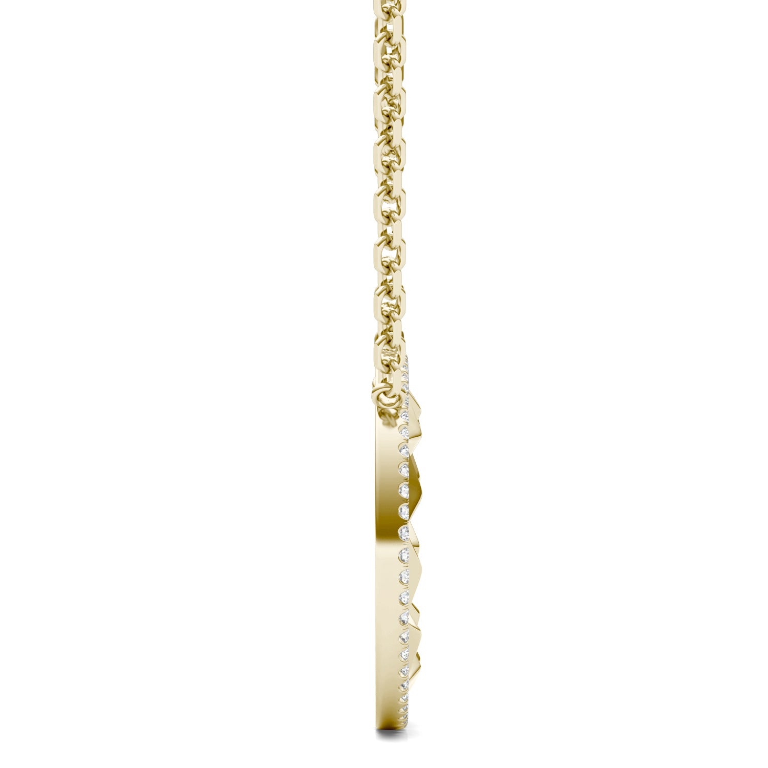 1/6 CTW Round Caydia® Lab Grown Diamond Ouro Collection Halo Necklace
