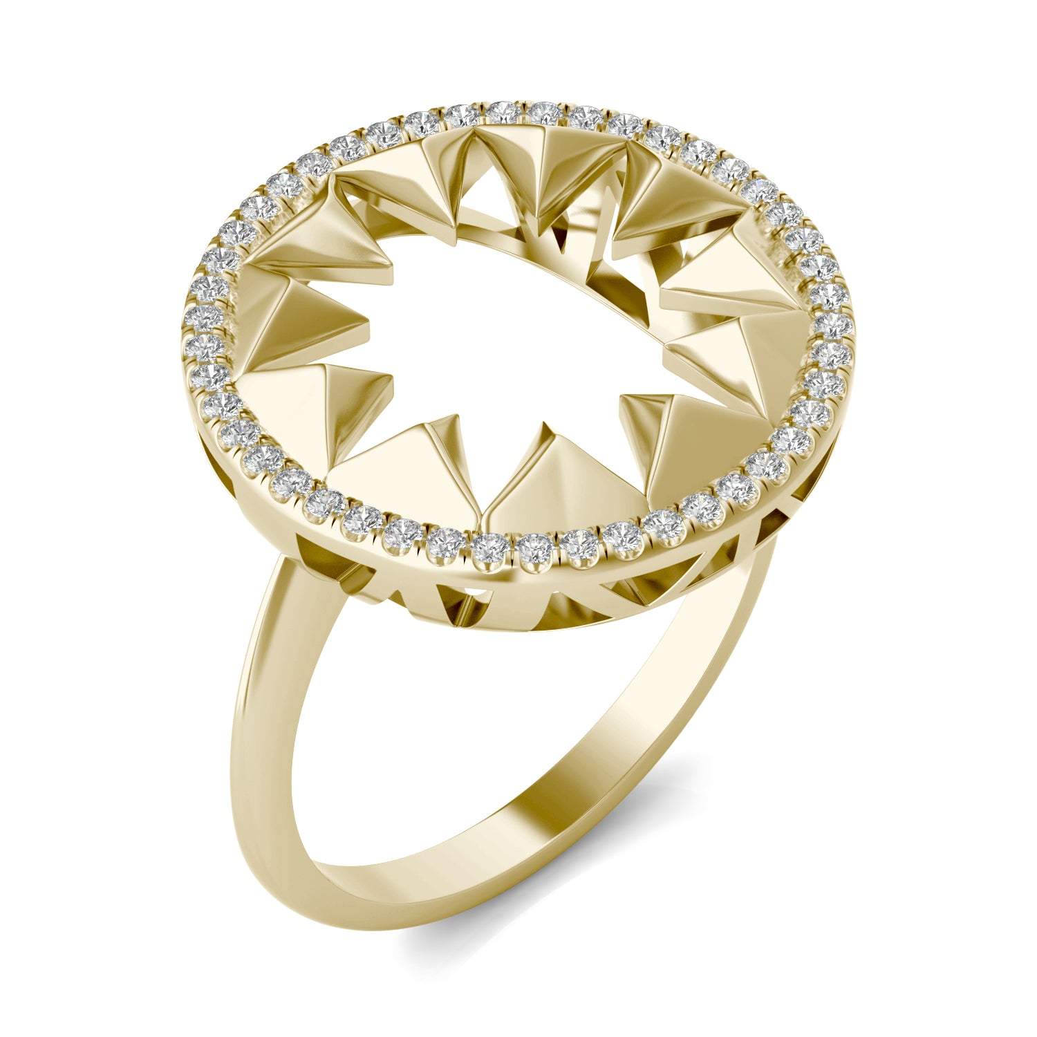 1/5 CTW Round Caydia® Lab Grown Diamond Ouro Collection Halo Statement Ring