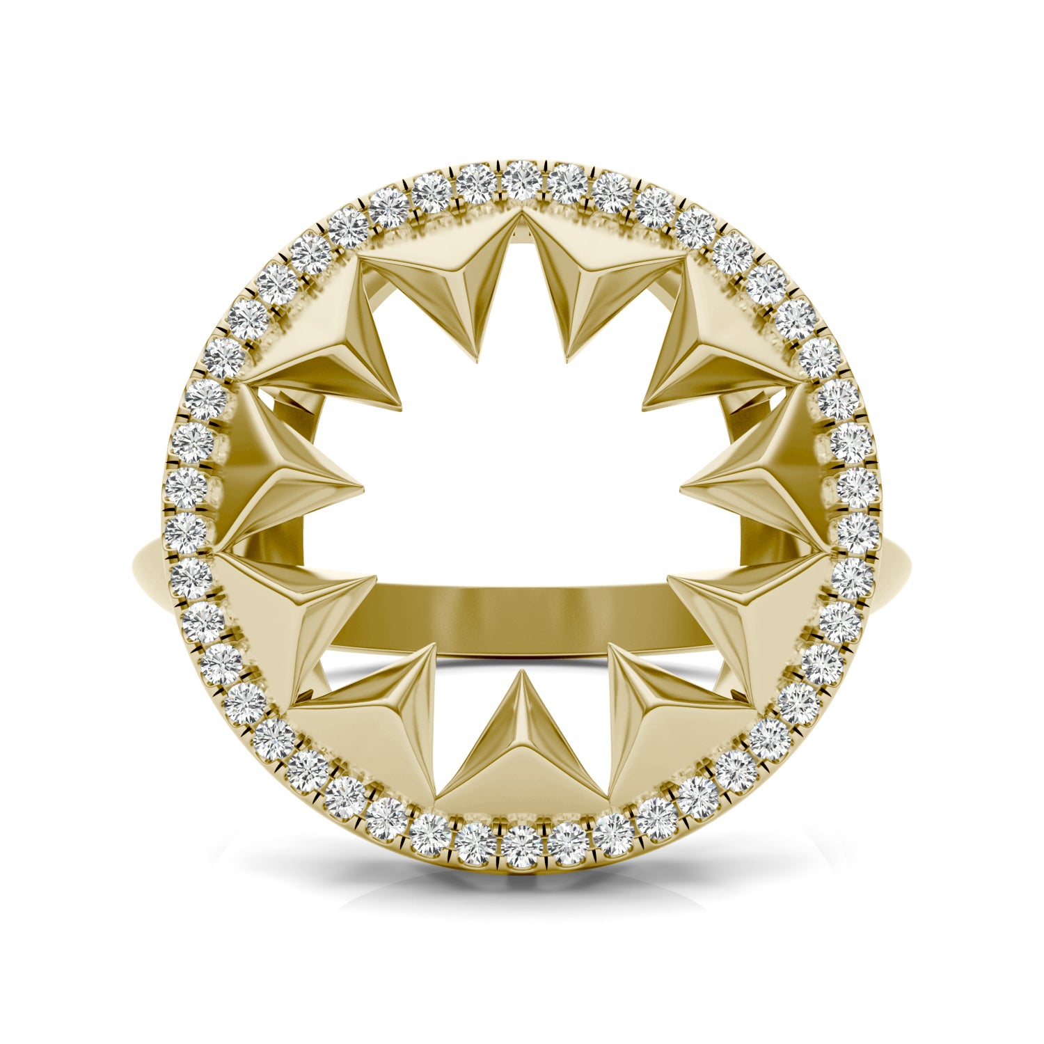 1/5 CTW Round Caydia® Lab Grown Diamond Ouro Collection Halo Statement Ring