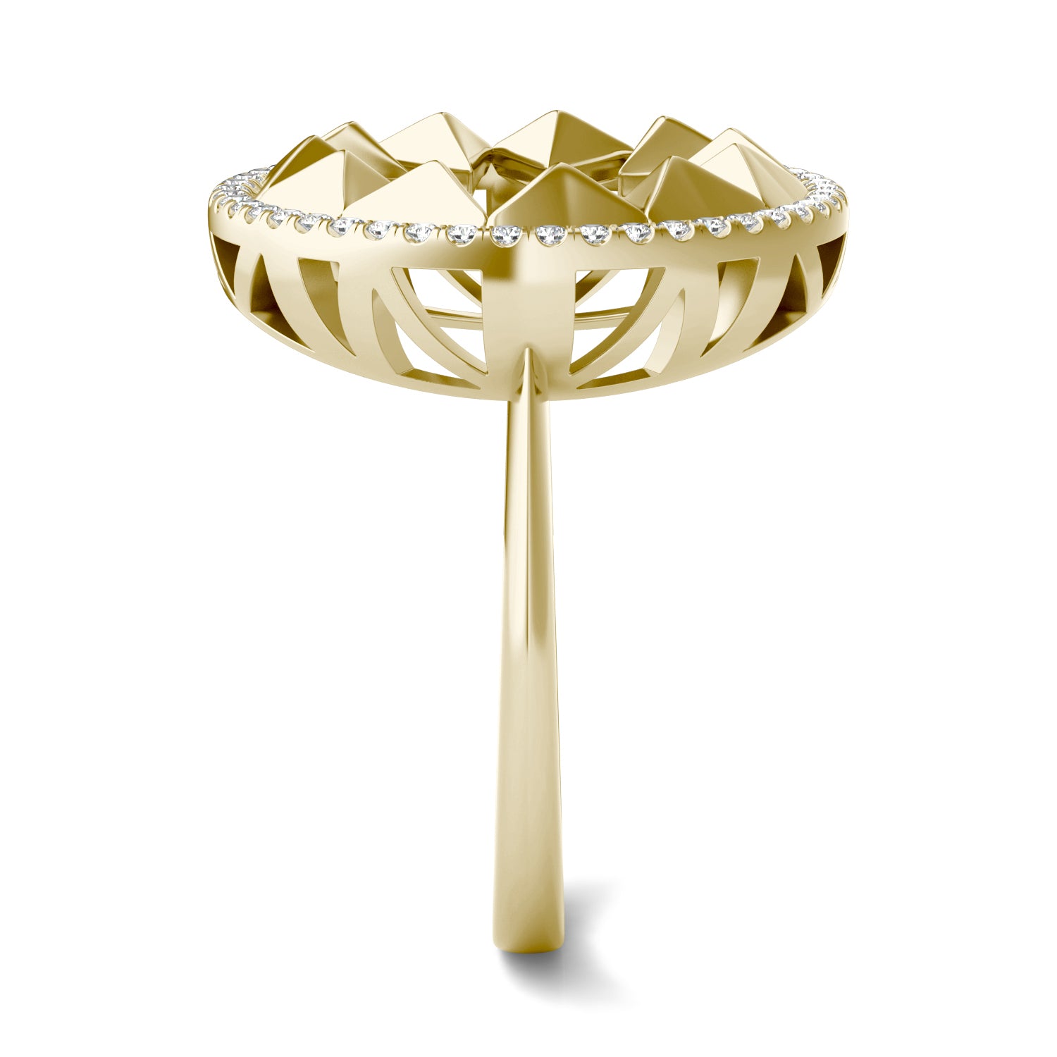 1/5 CTW Round Caydia® Lab Grown Diamond Ouro Collection Halo Statement Ring