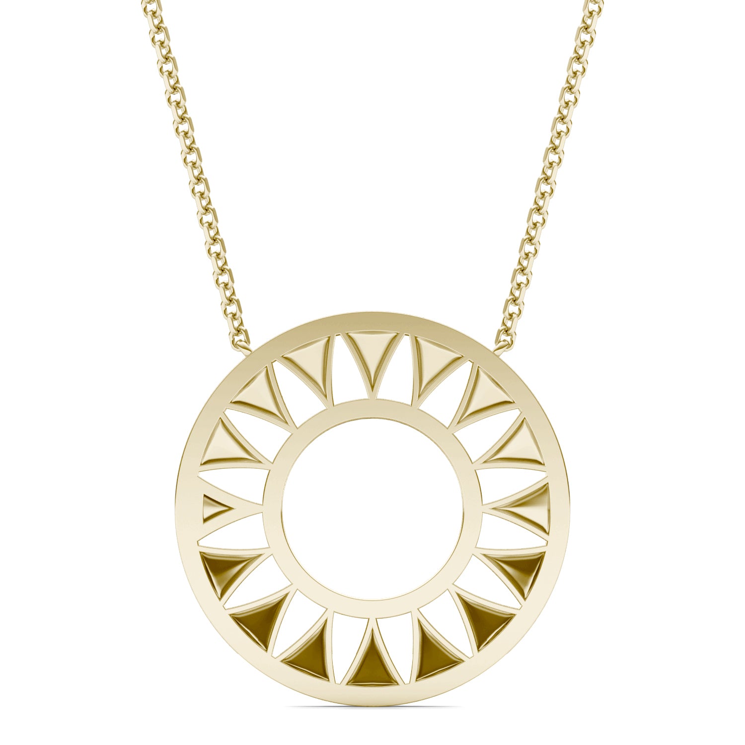 2/5 CTW Round Caydia® Lab Grown Diamond Ouro Collection Double Halo Necklace