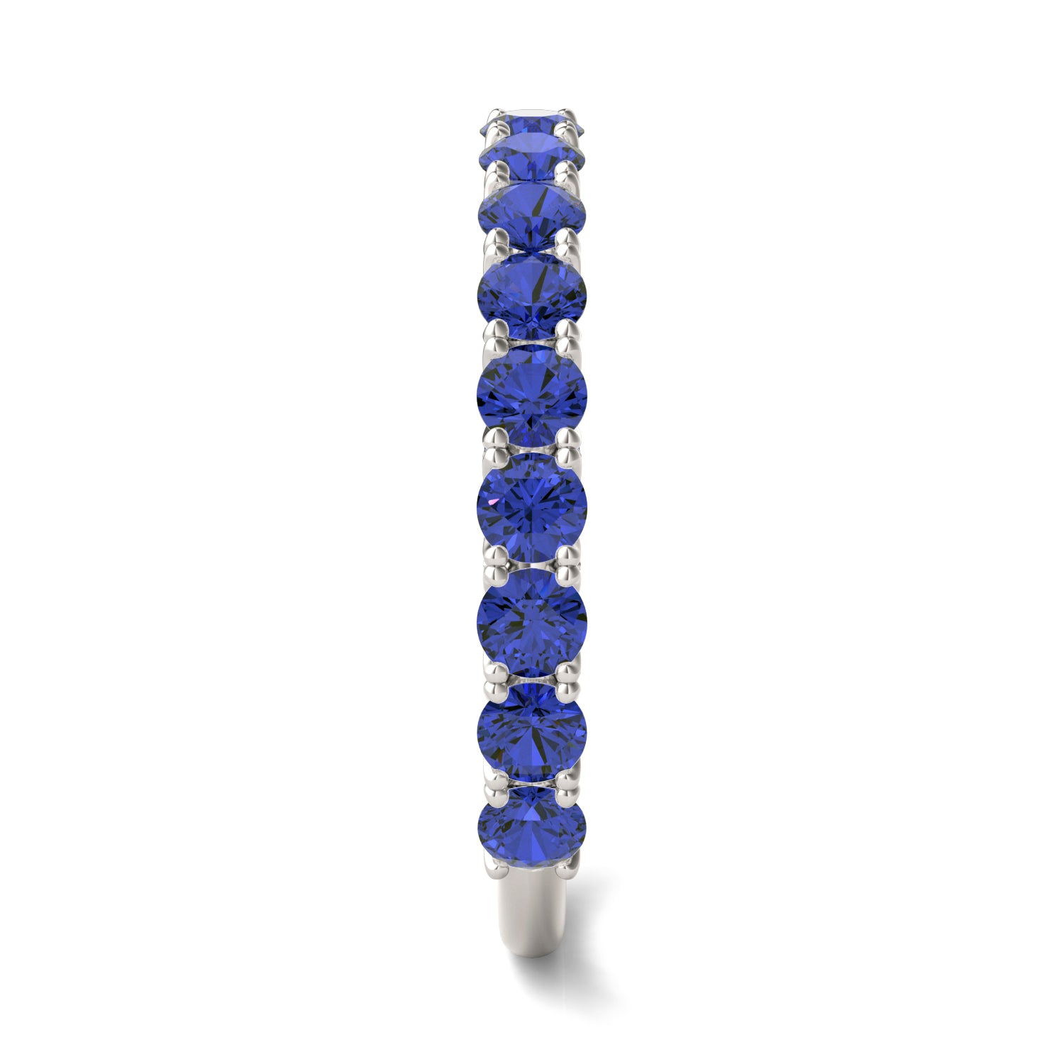1/6 CTW Round Caydia® Lab Grown Diamond Accented Anniversary Ring featuring Created Sapphire