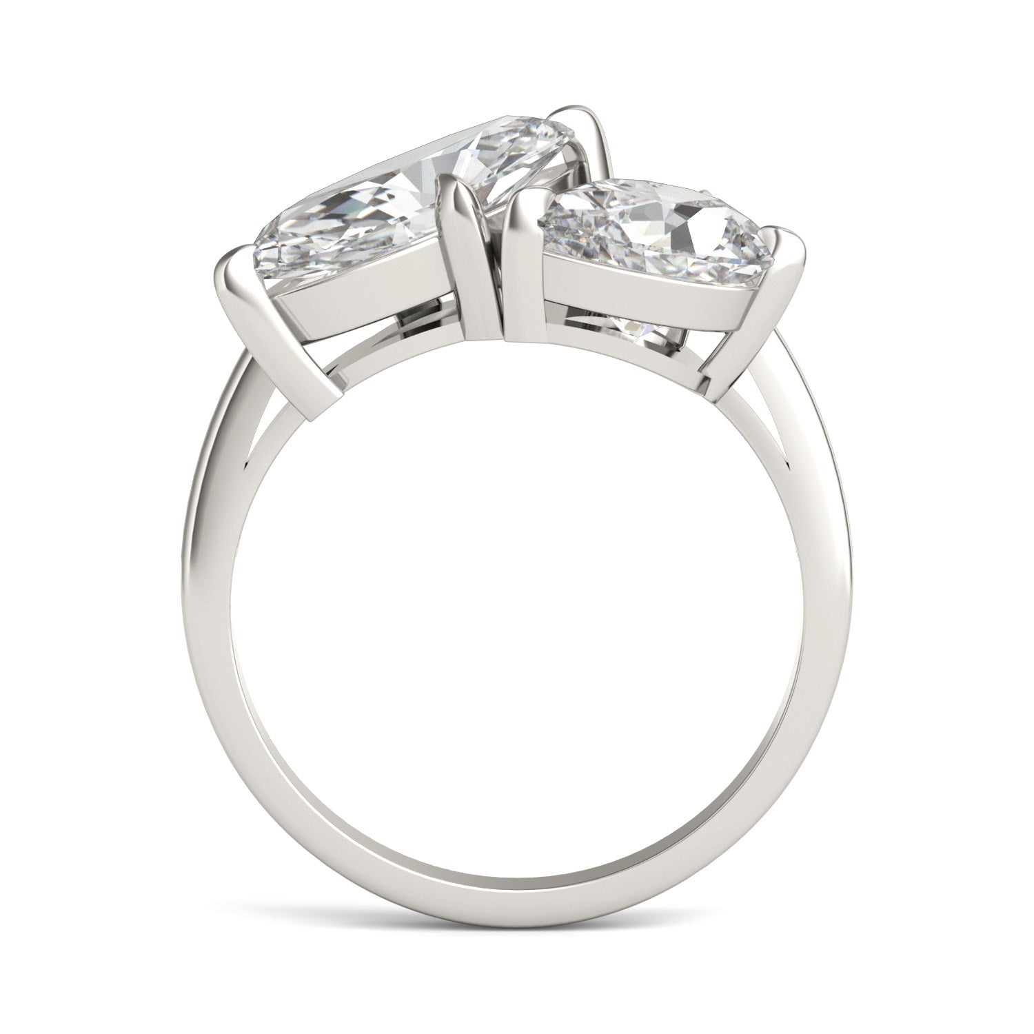 3.30 CTW DEW Marquise Forever One™ Moissanite Classic Toi et Moi Ring