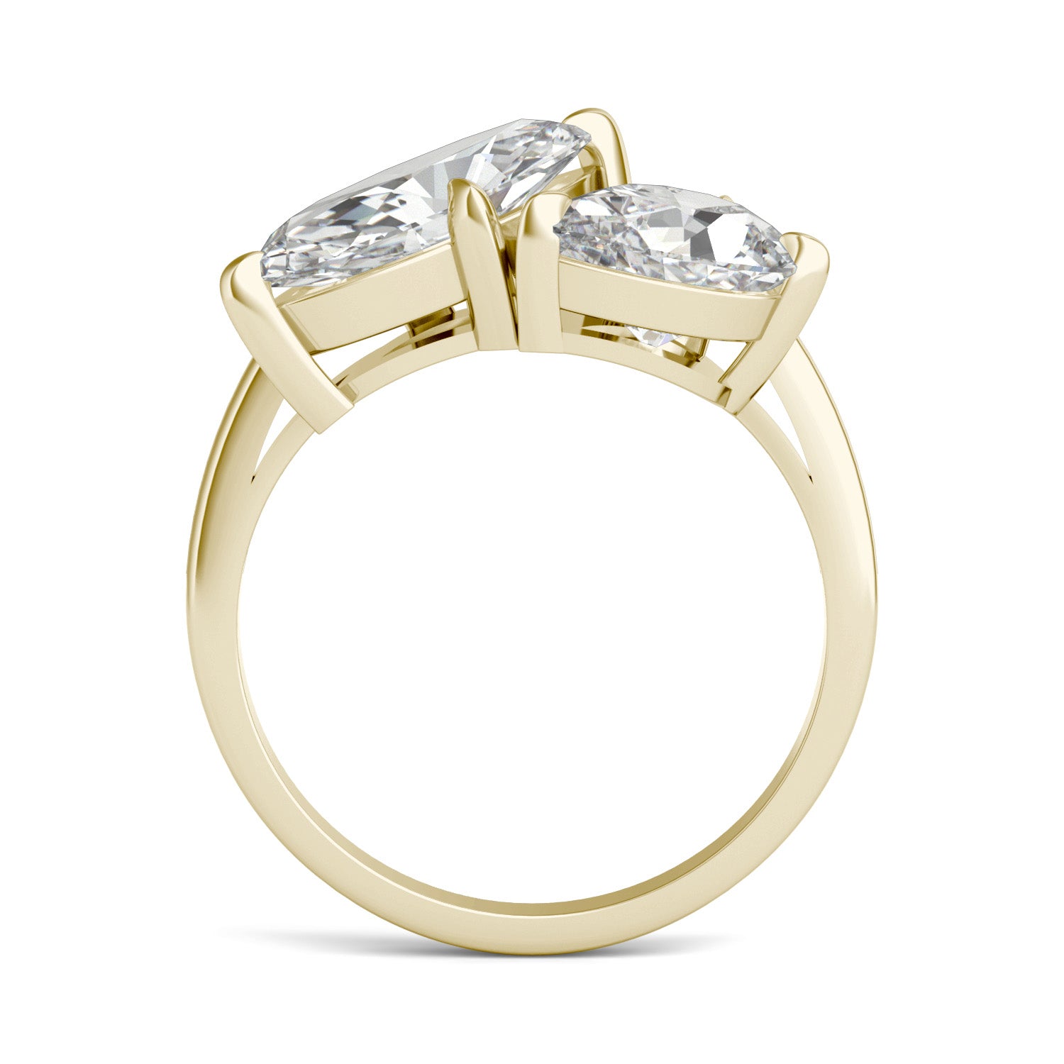 3.30 CTW DEW Marquise Forever One™ Moissanite Classic Toi et Moi Ring
