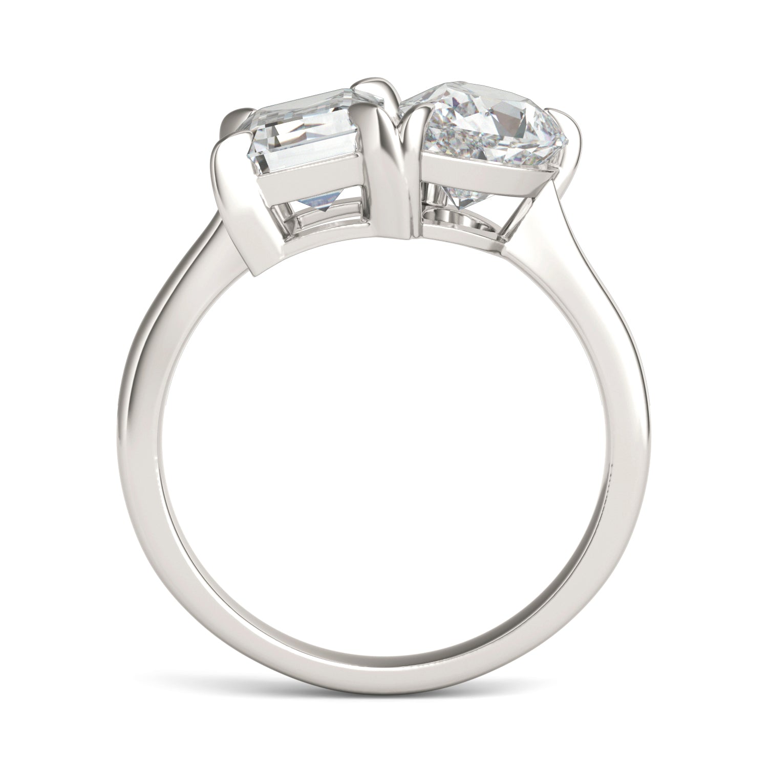 3.25 CTW DEW Pear Forever One™ Moissanite Classic Toi et Moi Ring