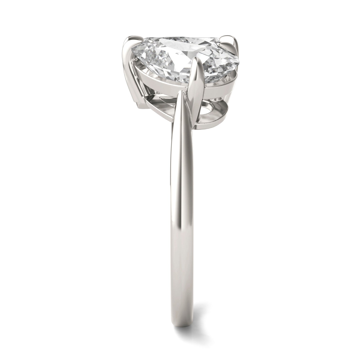 3.25 CTW DEW Pear Forever One™ Moissanite Classic Toi et Moi Ring