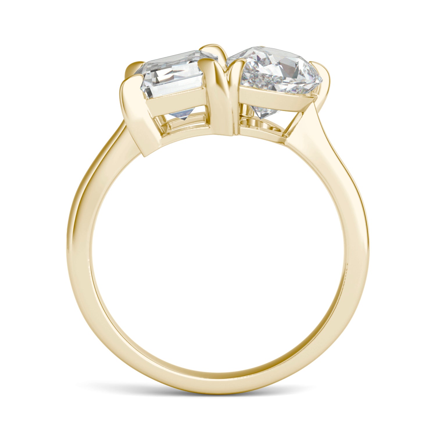 3.25 CTW DEW Pear Forever One™ Moissanite Classic Toi et Moi Ring