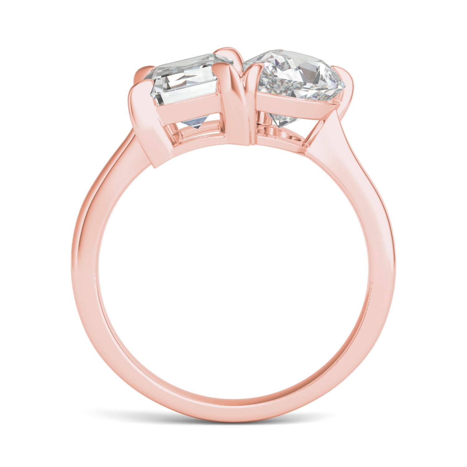 3.25 CTW DEW Pear Forever One™ Moissanite Classic Toi et Moi Ring