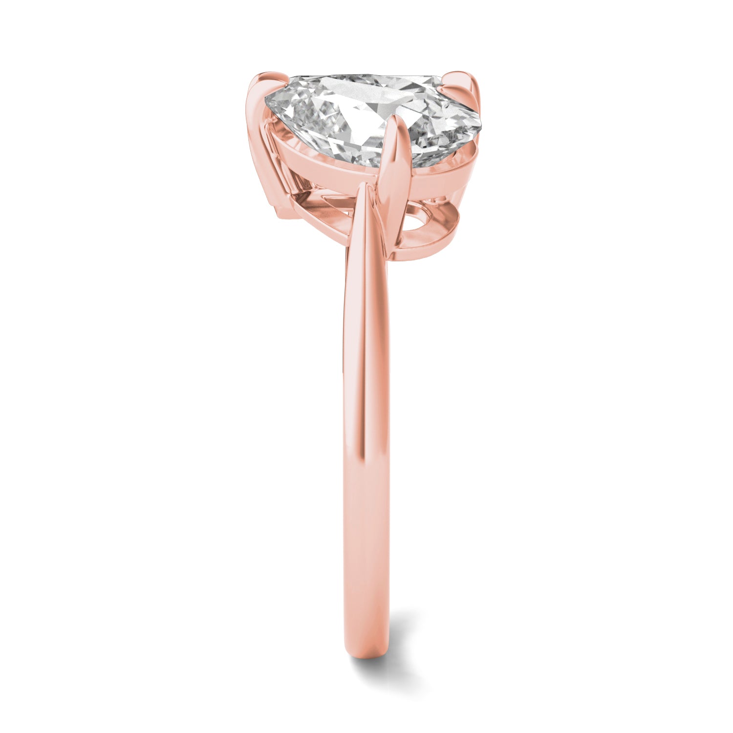 3.25 CTW DEW Pear Forever One™ Moissanite Classic Toi et Moi Ring