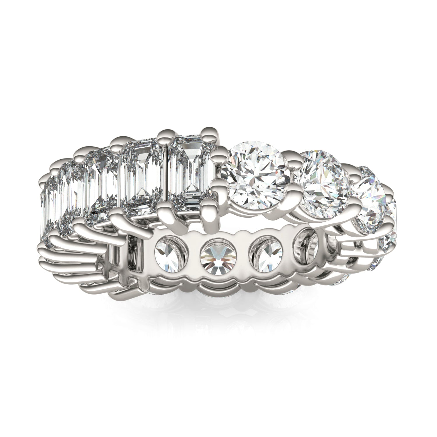 4 7/8 CTW Round Caydia® Lab Grown Diamond Couture Two Sided Eternity Ring