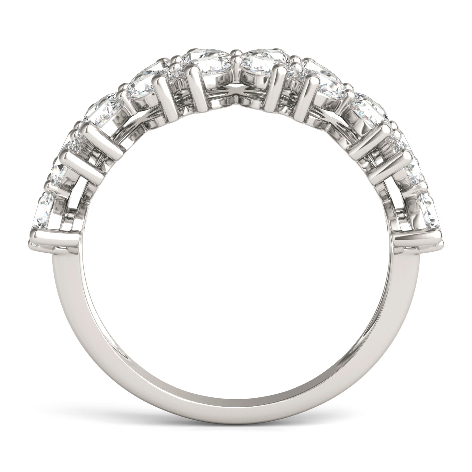 2 2/5 CTW Pear Caydia® Lab Grown Diamond Floral Anniversary Ring