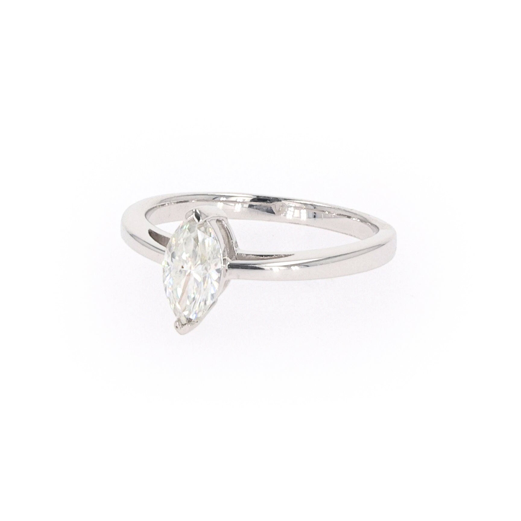 0.70 CTW DEW Marquise Forever Classic™ Moissanite Ring