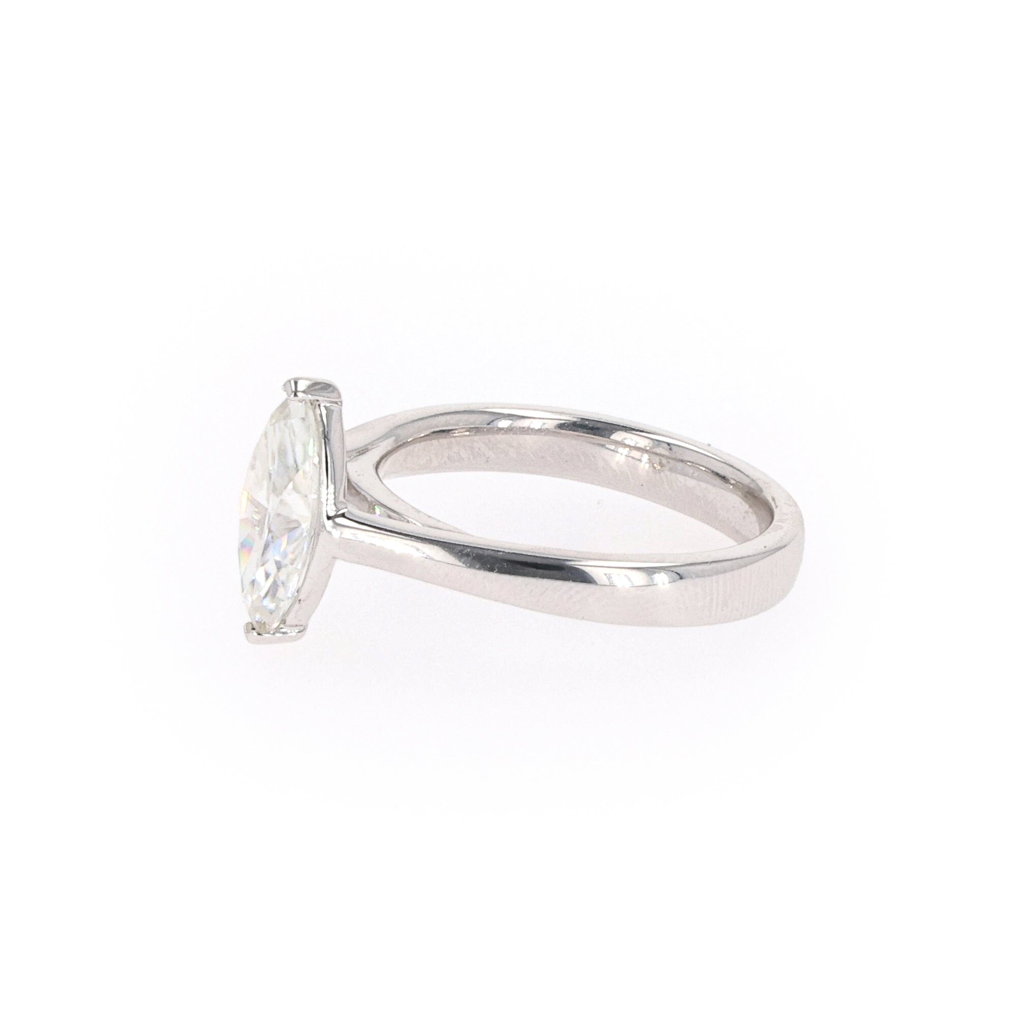 1.80 CTW DEW Marquise Forever Classic™ Moissanite Ring