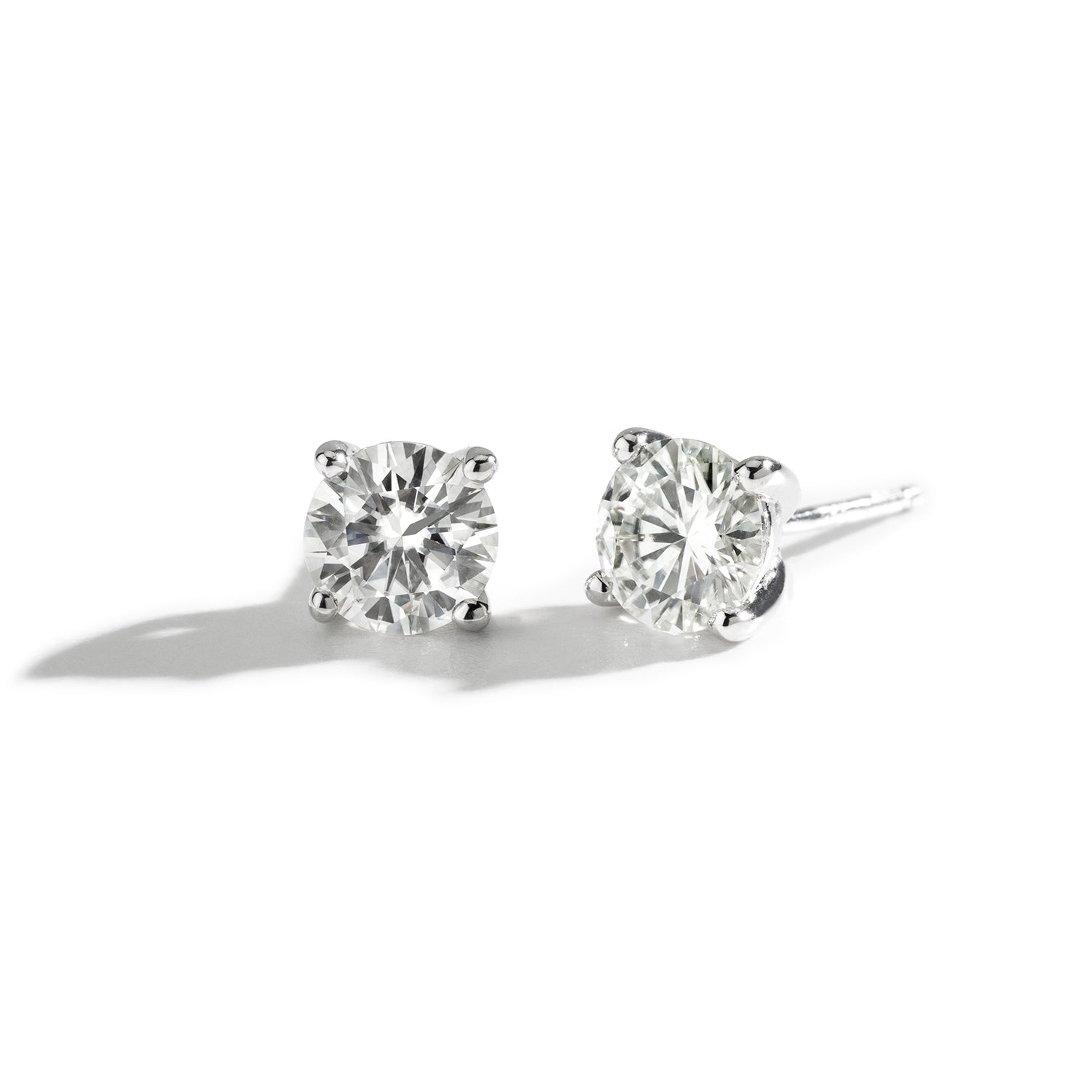 1.20 CTW DEW Round Forever Classic™ Moissanite Earrings