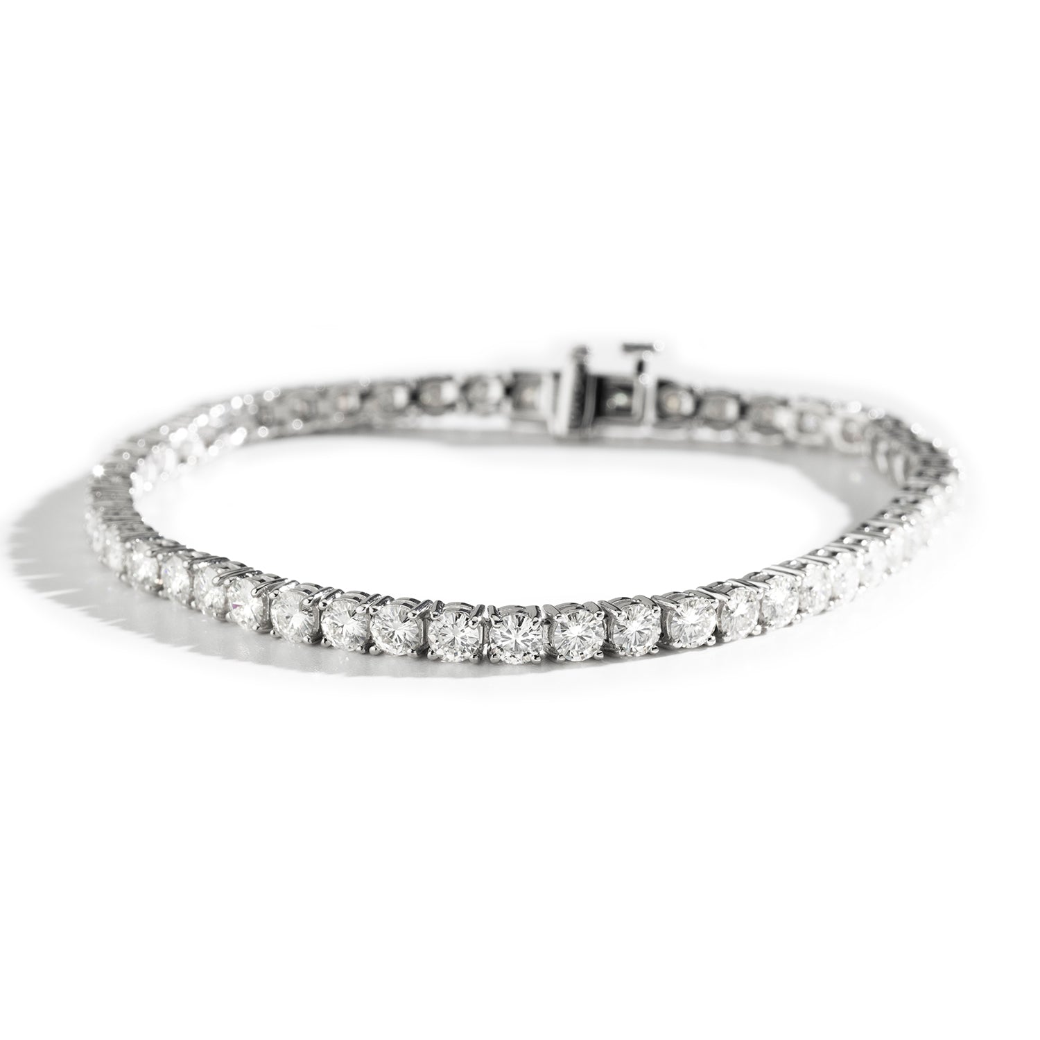 6.50 CTW DEW Round Forever Classic™ Moissanite Bracelet