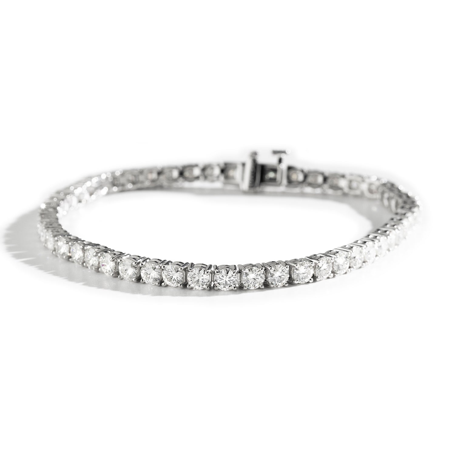 6.50 CTW DEW Round Forever Classic™ Moissanite Bracelet