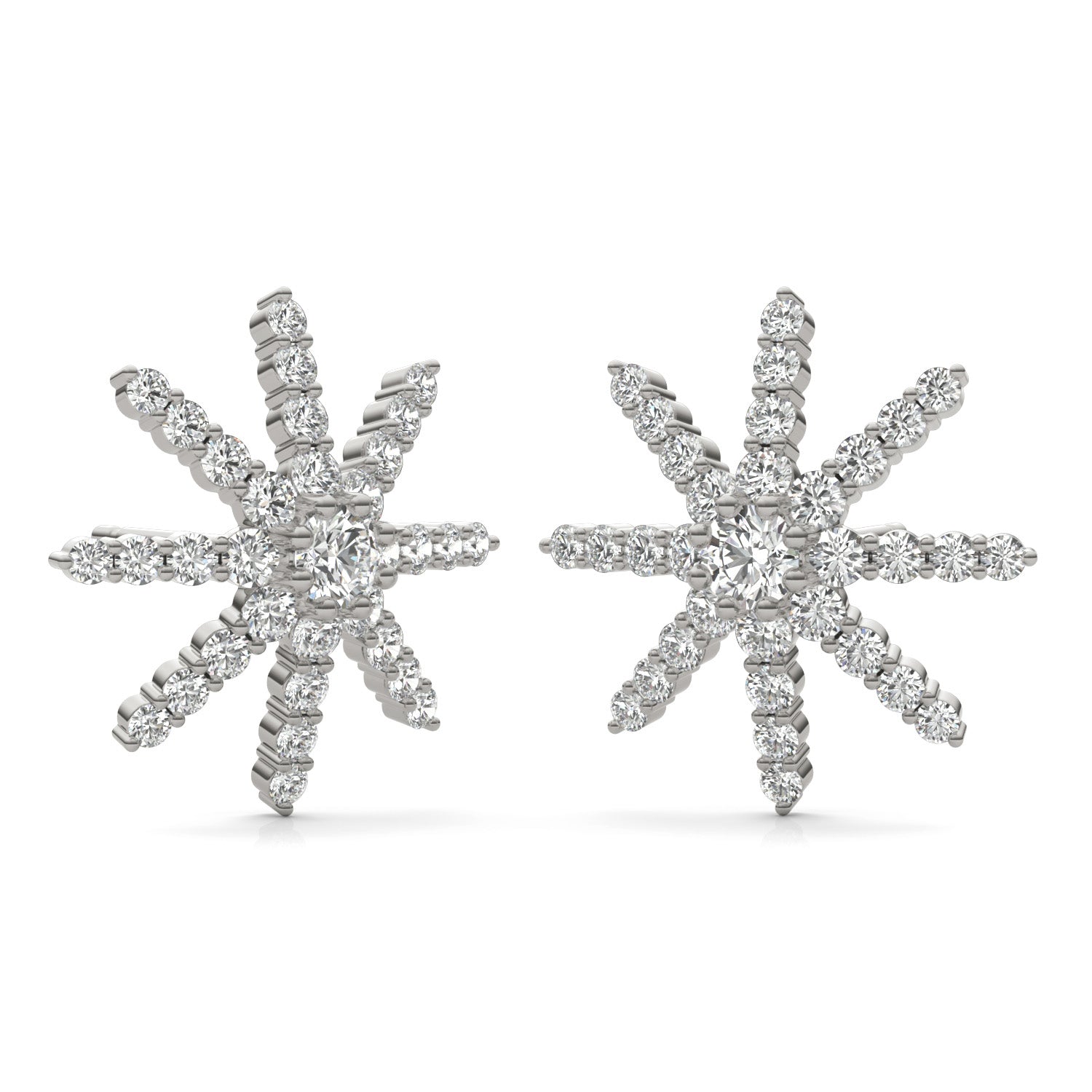 1 1/6 CTW Round Caydia® Lab Grown Diamond Star Stud Earrings