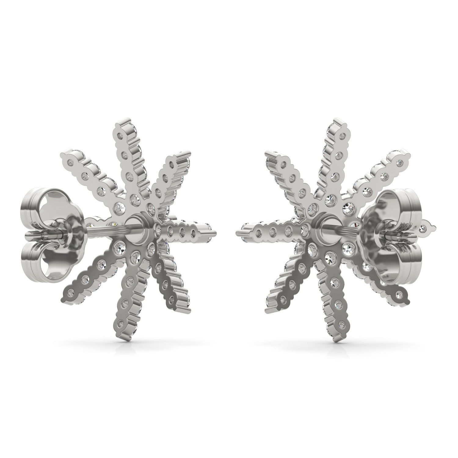 1 1/6 CTW Round Caydia® Lab Grown Diamond Star Stud Earrings