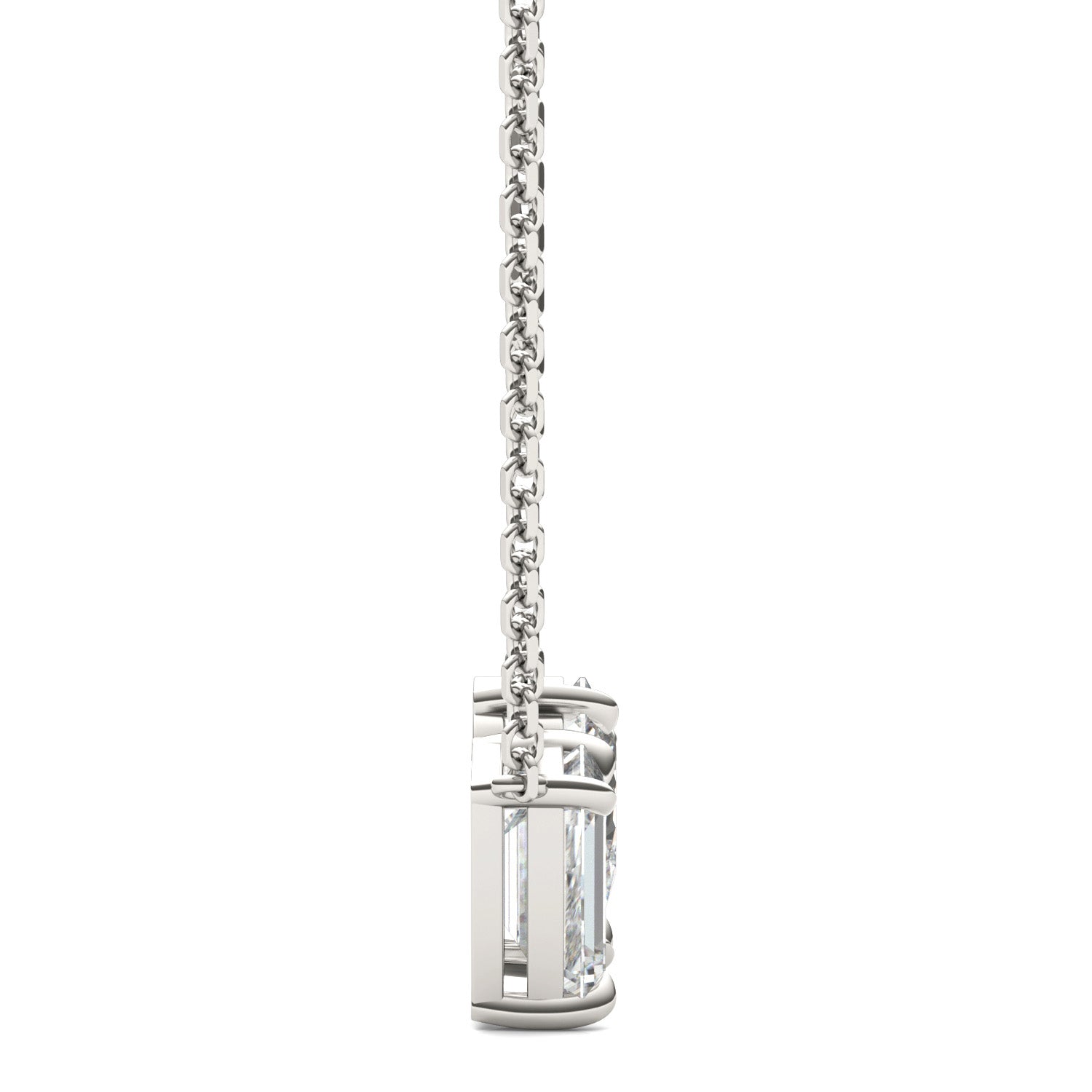 1.35 CTW DEW Pear Forever One™ Moissanite Toi et Moi Necklace