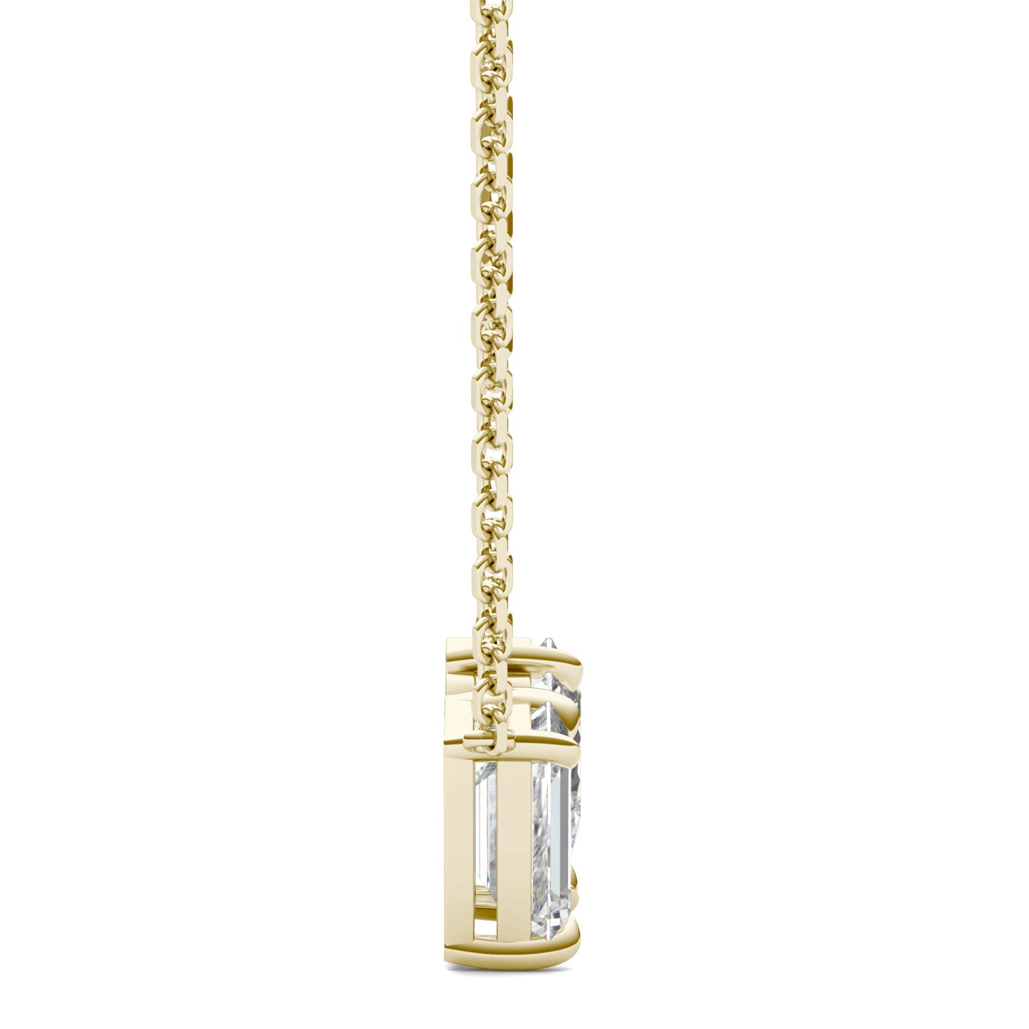 1.35 CTW DEW Pear Forever One™ Moissanite Toi et Moi Necklace