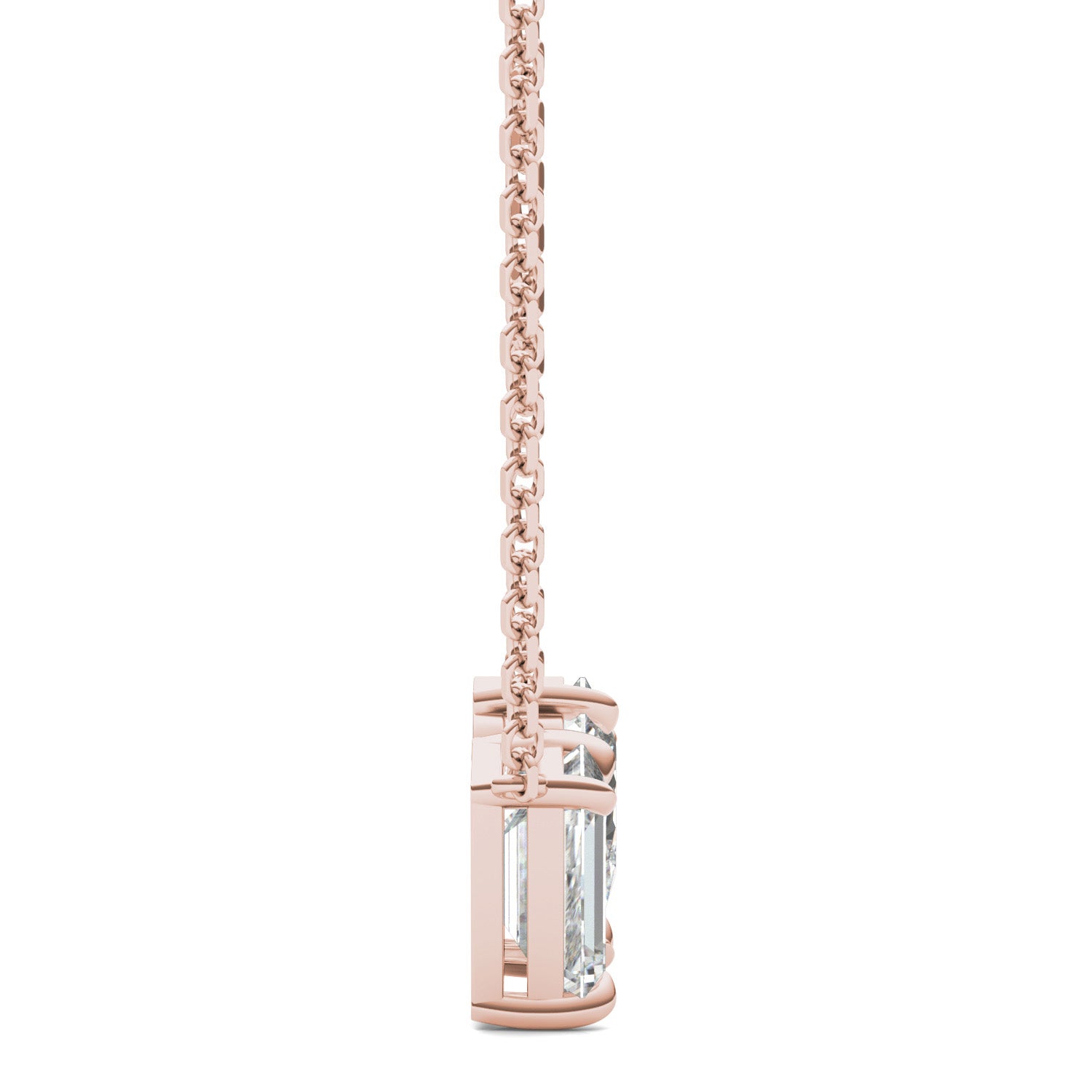 1.35 CTW DEW Pear Forever One™ Moissanite Toi et Moi Necklace