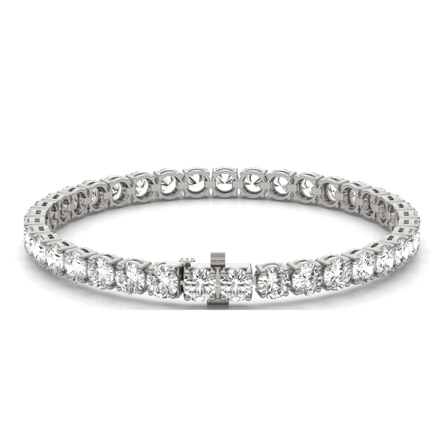 12.21 CTW DEW Round Forever Classic™ Moissanite Bracelet