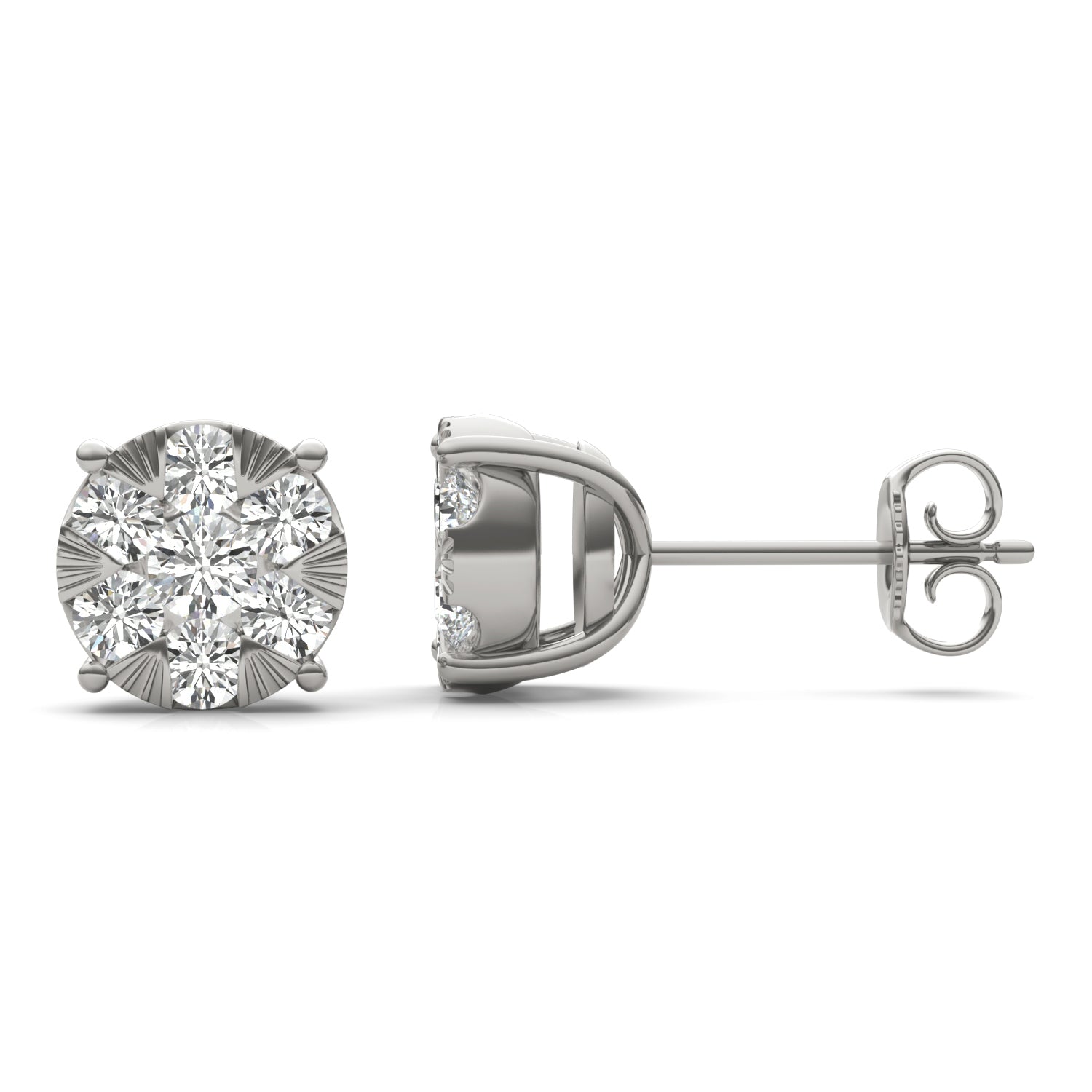 7/8 CTW Round Caydia® Lab Grown Diamond Earrings