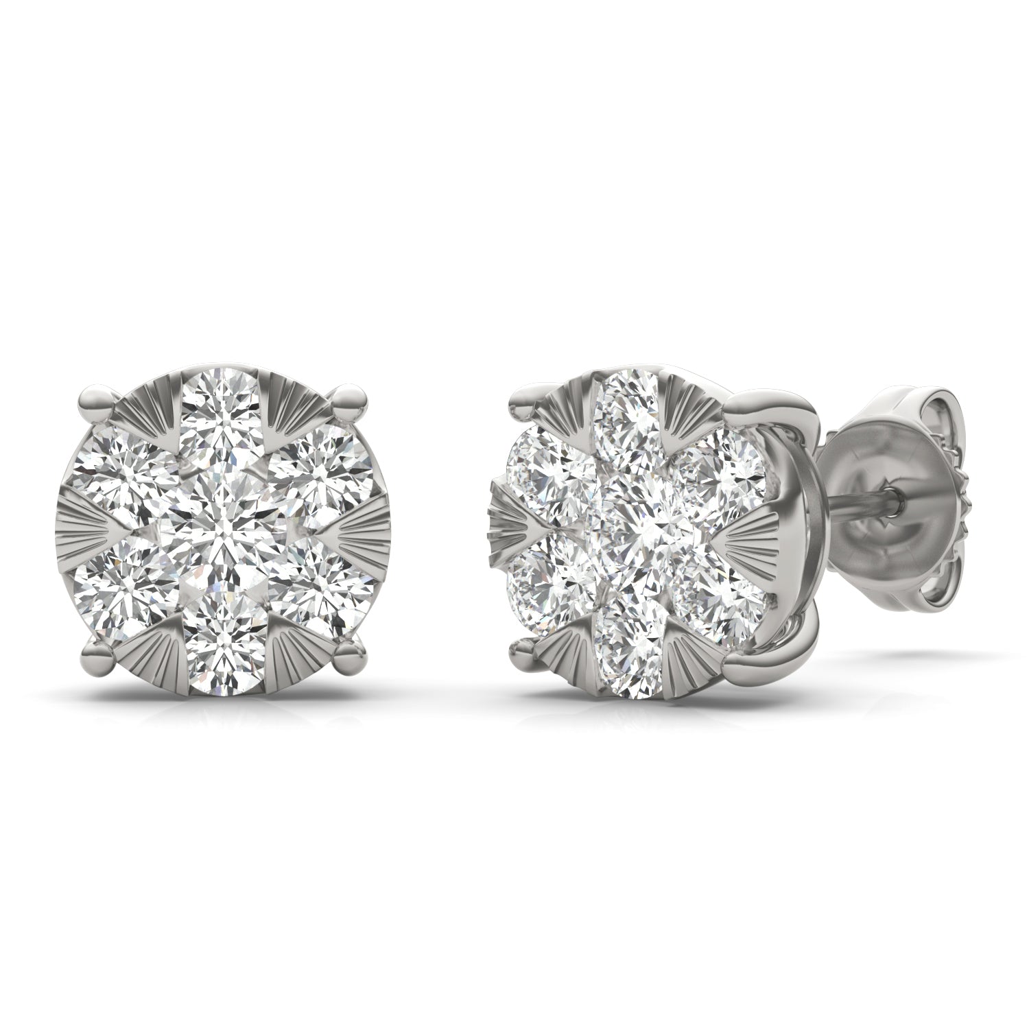 7/8 CTW Round Caydia® Lab Grown Diamond Earrings
