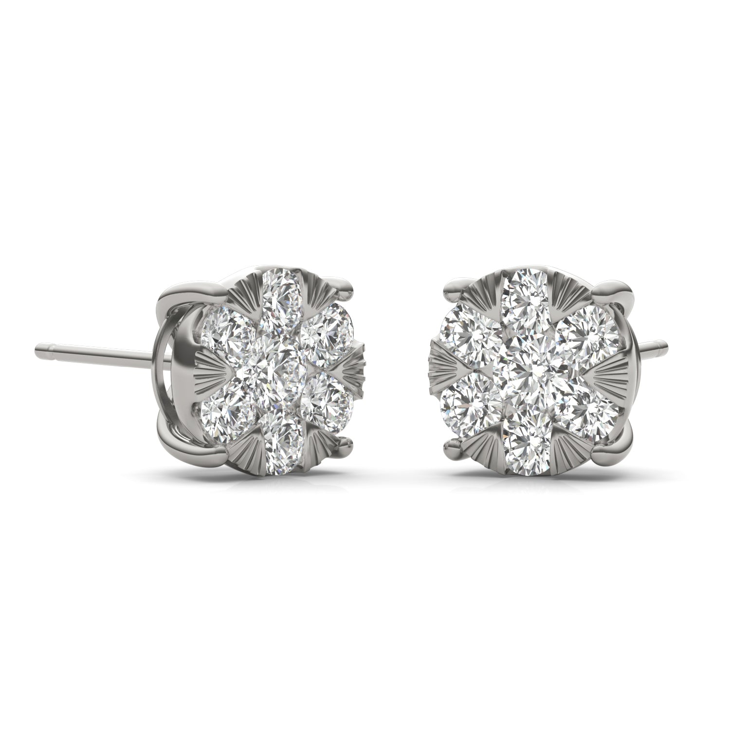 7/8 CTW Round Caydia® Lab Grown Diamond Earrings
