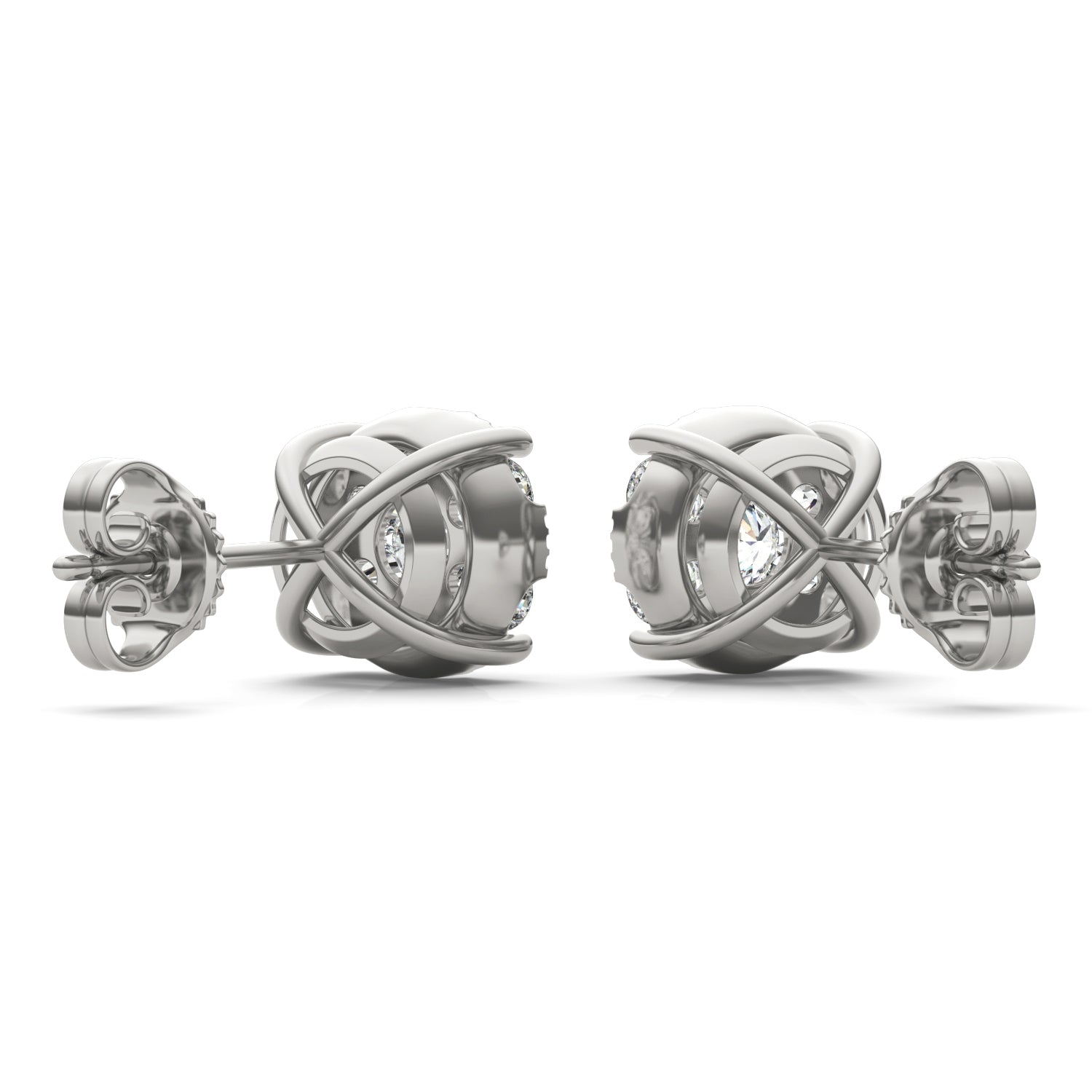 7/8 CTW Round Caydia® Lab Grown Diamond Earrings
