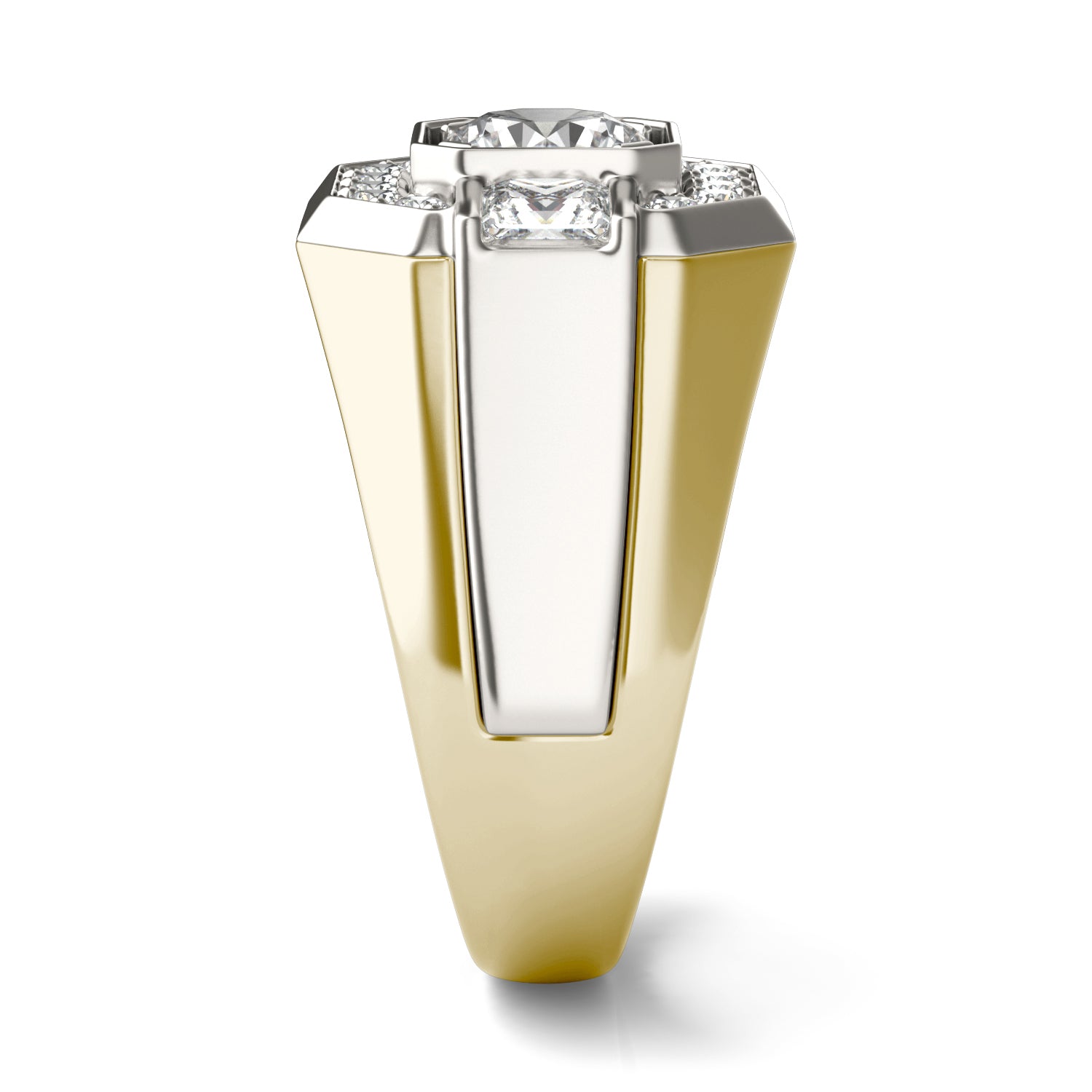 2 CTW Round Caydia® Lab Grown Diamond Accented Halo Mens Ring