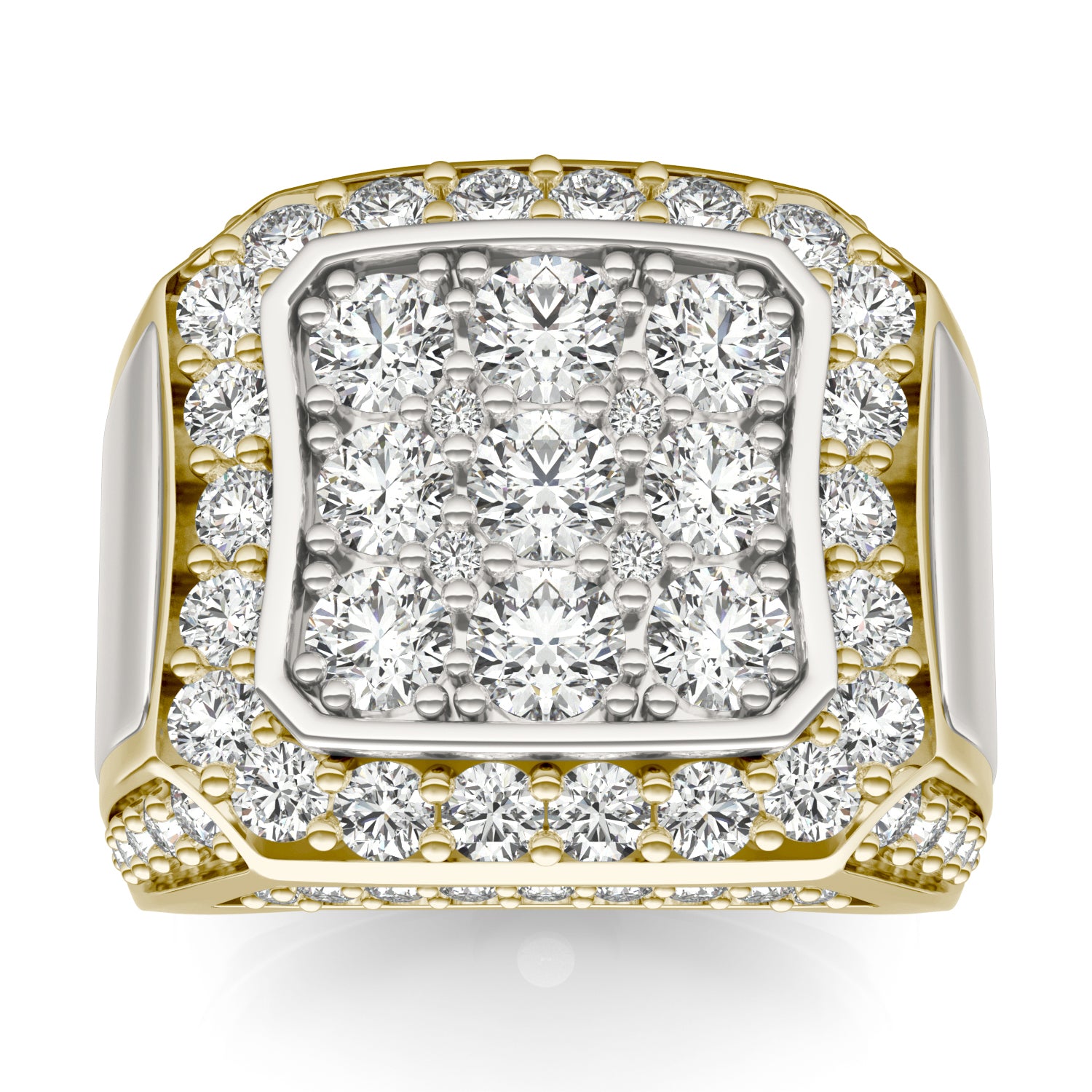 3 CTW Round Caydia® Lab Grown Diamond Pavé Mens Ring