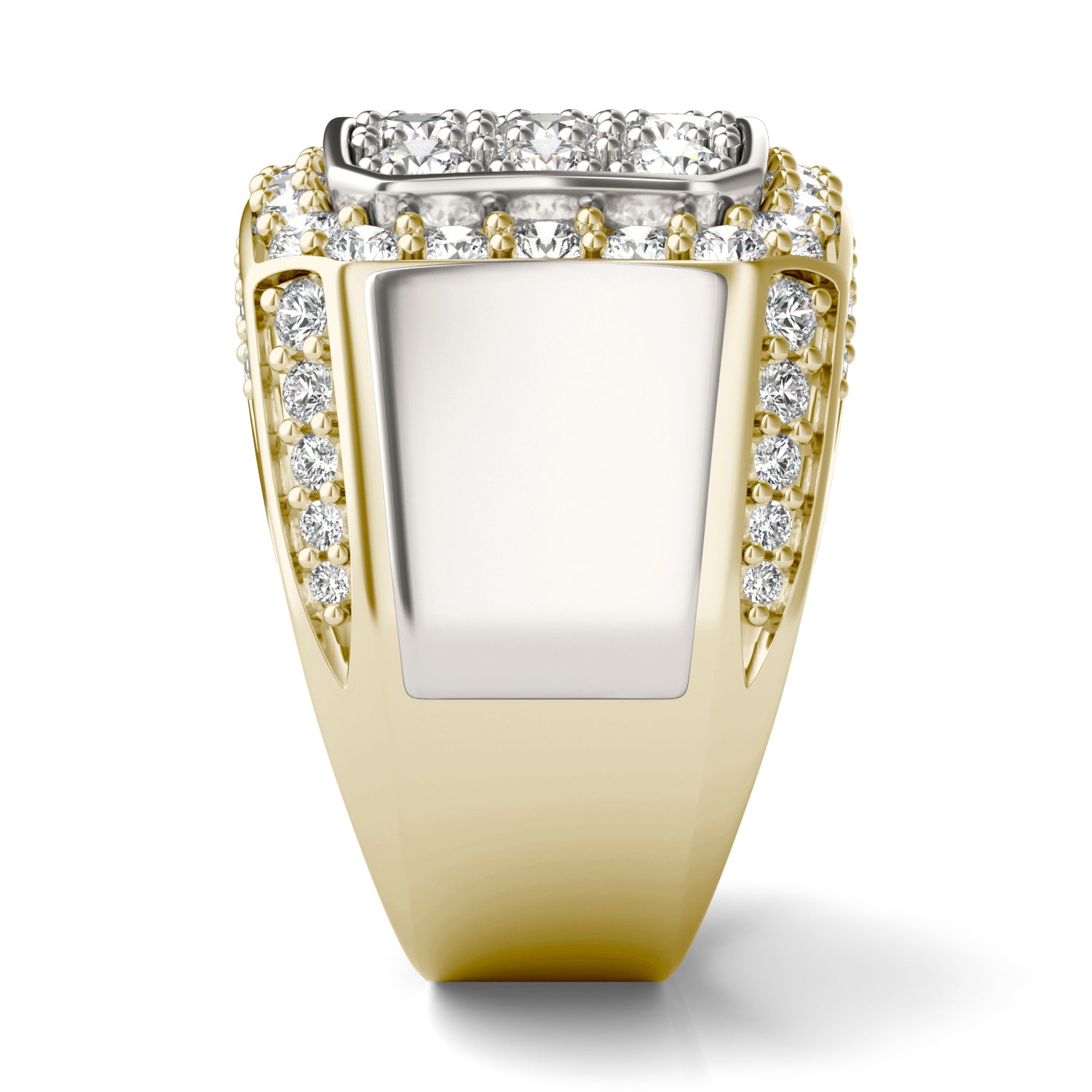 3 CTW Round Caydia® Lab Grown Diamond Pavé Mens Ring