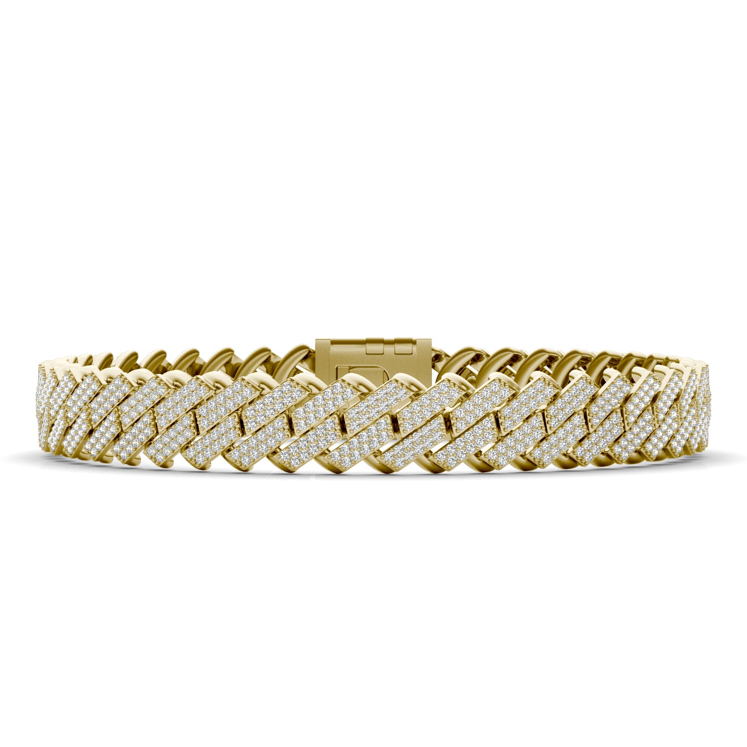 8 1/15 CTW Round Caydia® Lab Grown Diamond Cuban Link 8in Bracelet