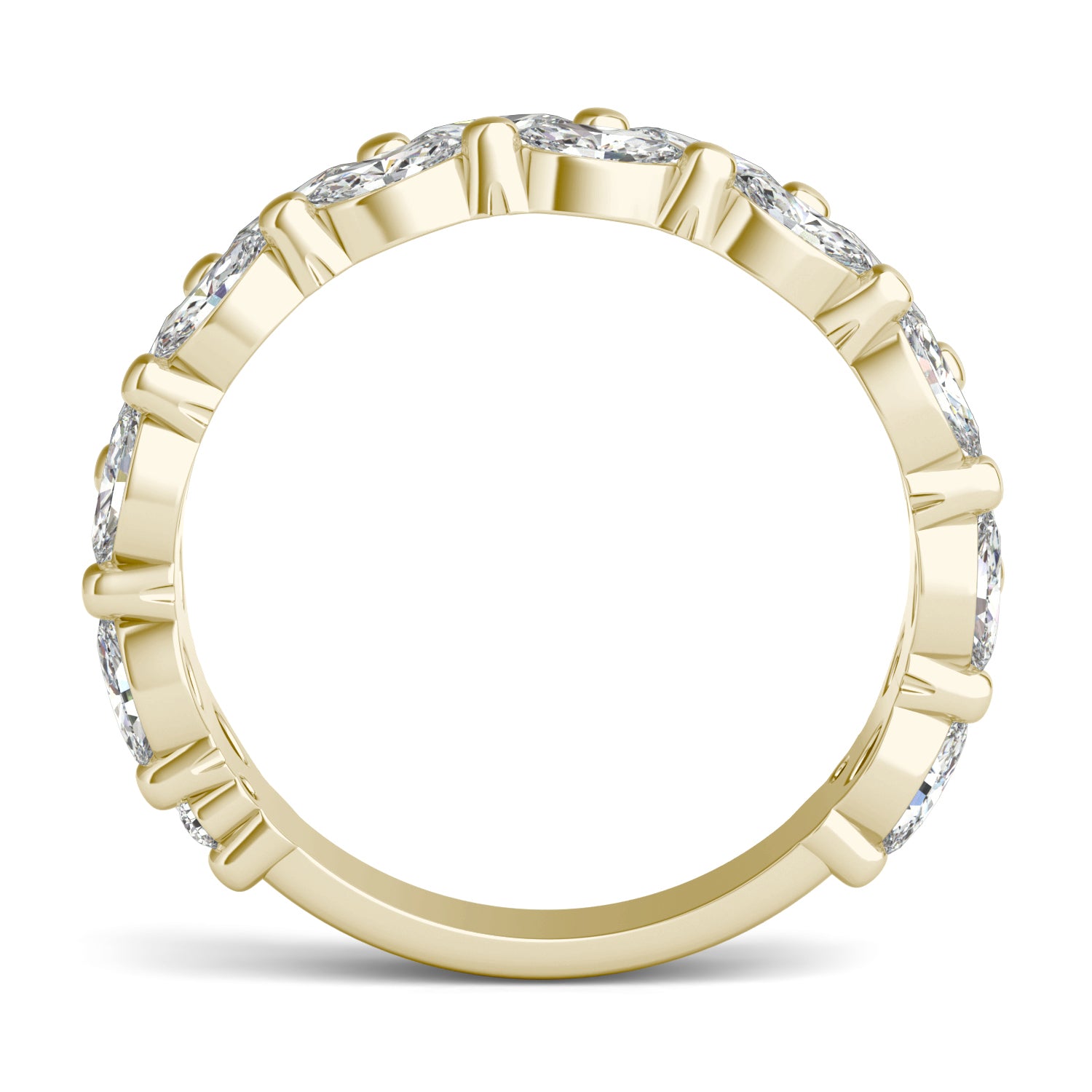 1 1/4 CTW Marquise Caydia® Lab Grown Diamond Two Row Anniversary Ring