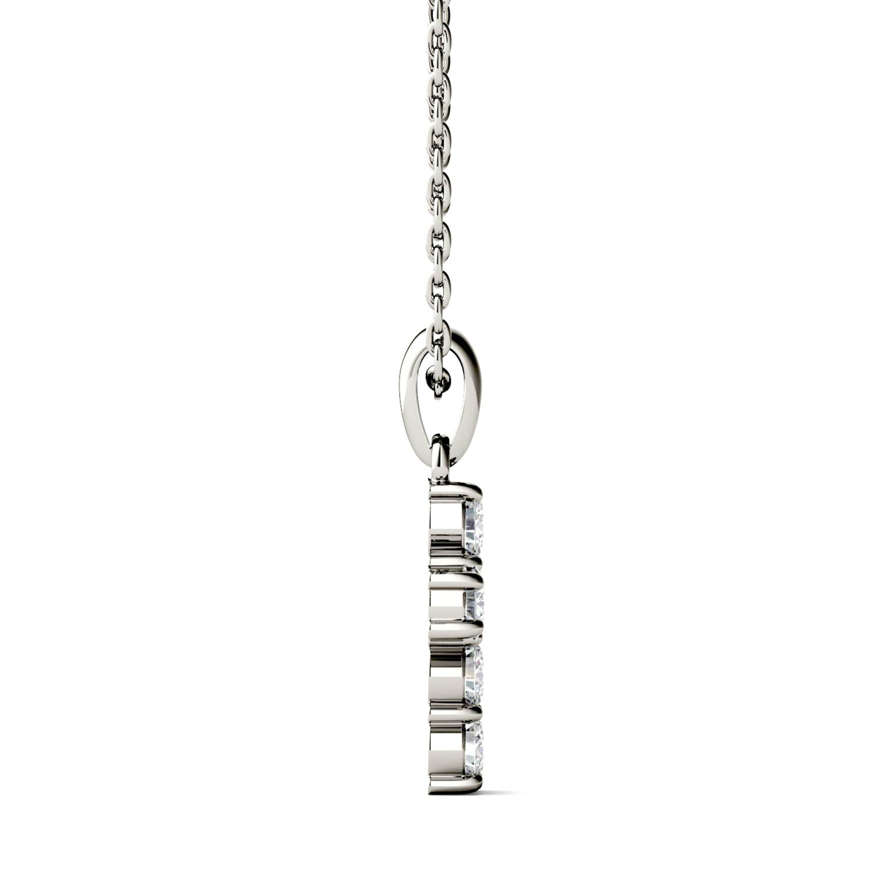 0.36 CTW DEW Round Forever One™ Moissanite Necklace
