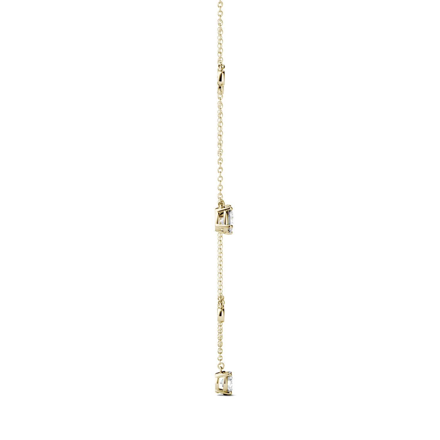 1.08 CTW DEW Round Forever One™ Moissanite Fixed Station Necklace