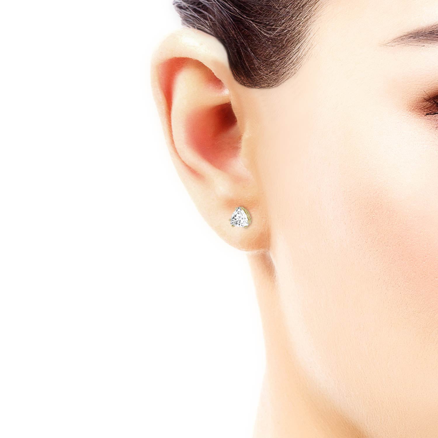 1.00 CTW DEW Trillion Forever One™ Moissanite Stud Earrings