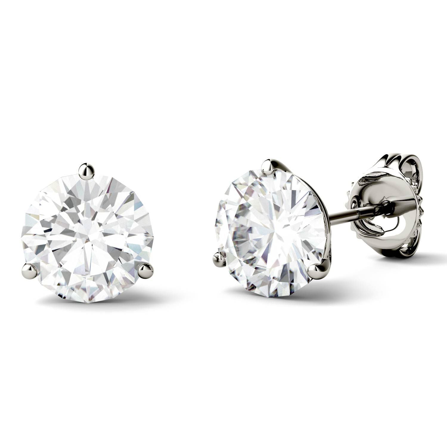 3.00 CTW DEW Round Forever Bright™ Moissanite Earrings