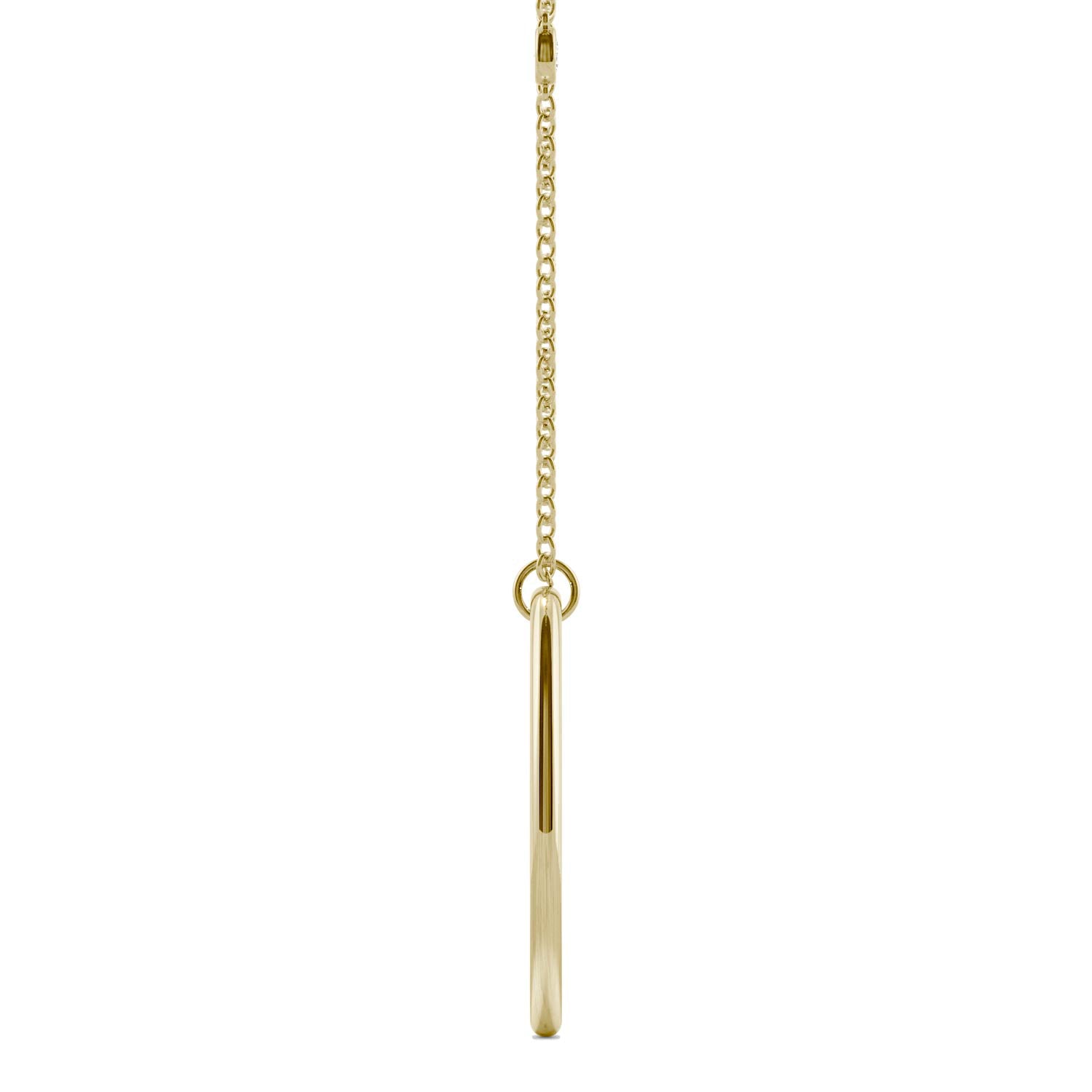 Round Forever One™ Moissanite Ouro Collection Open Oval Necklace