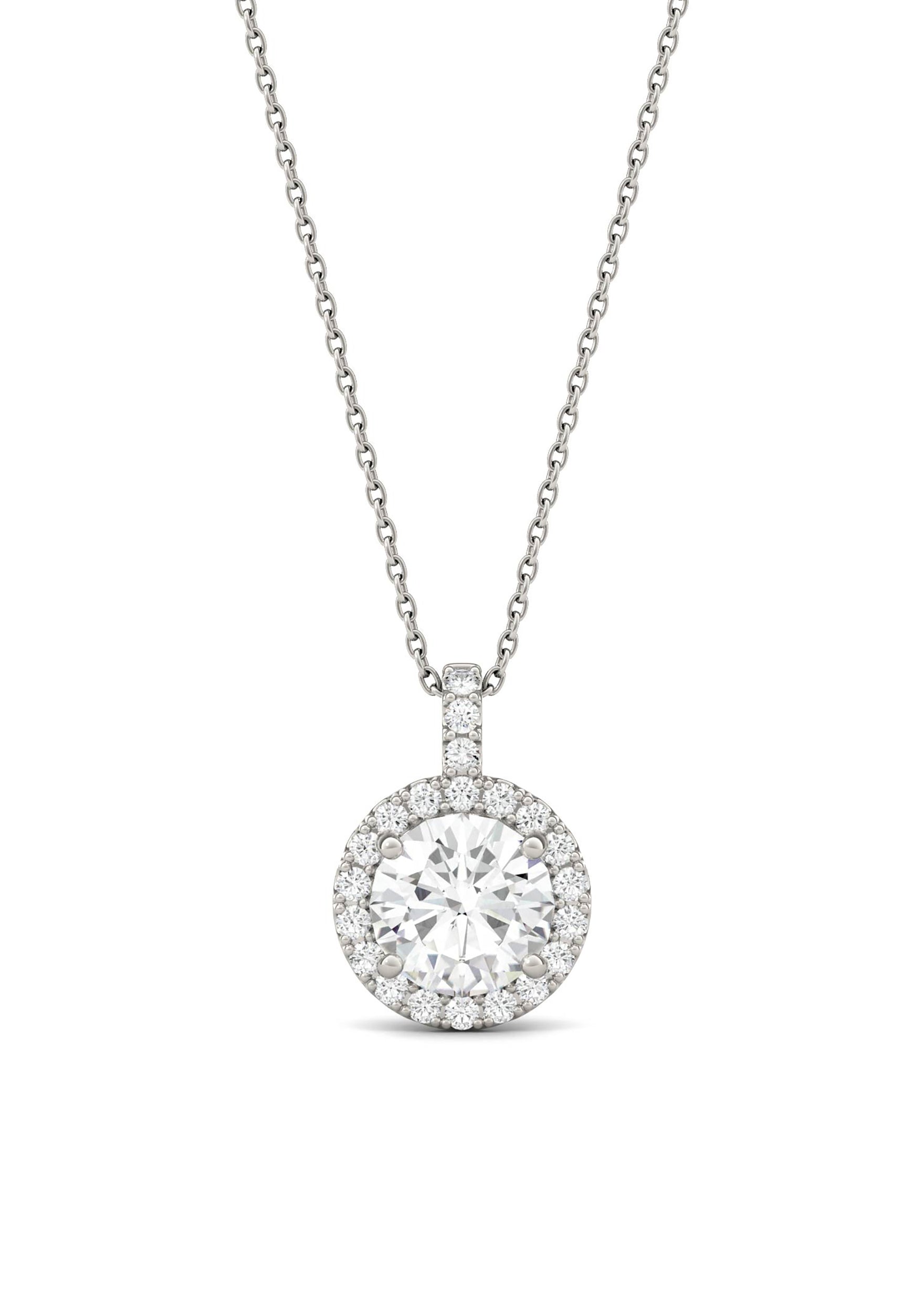 2.22 CTW DEW Round Forever Bright™ Moissanite Necklace