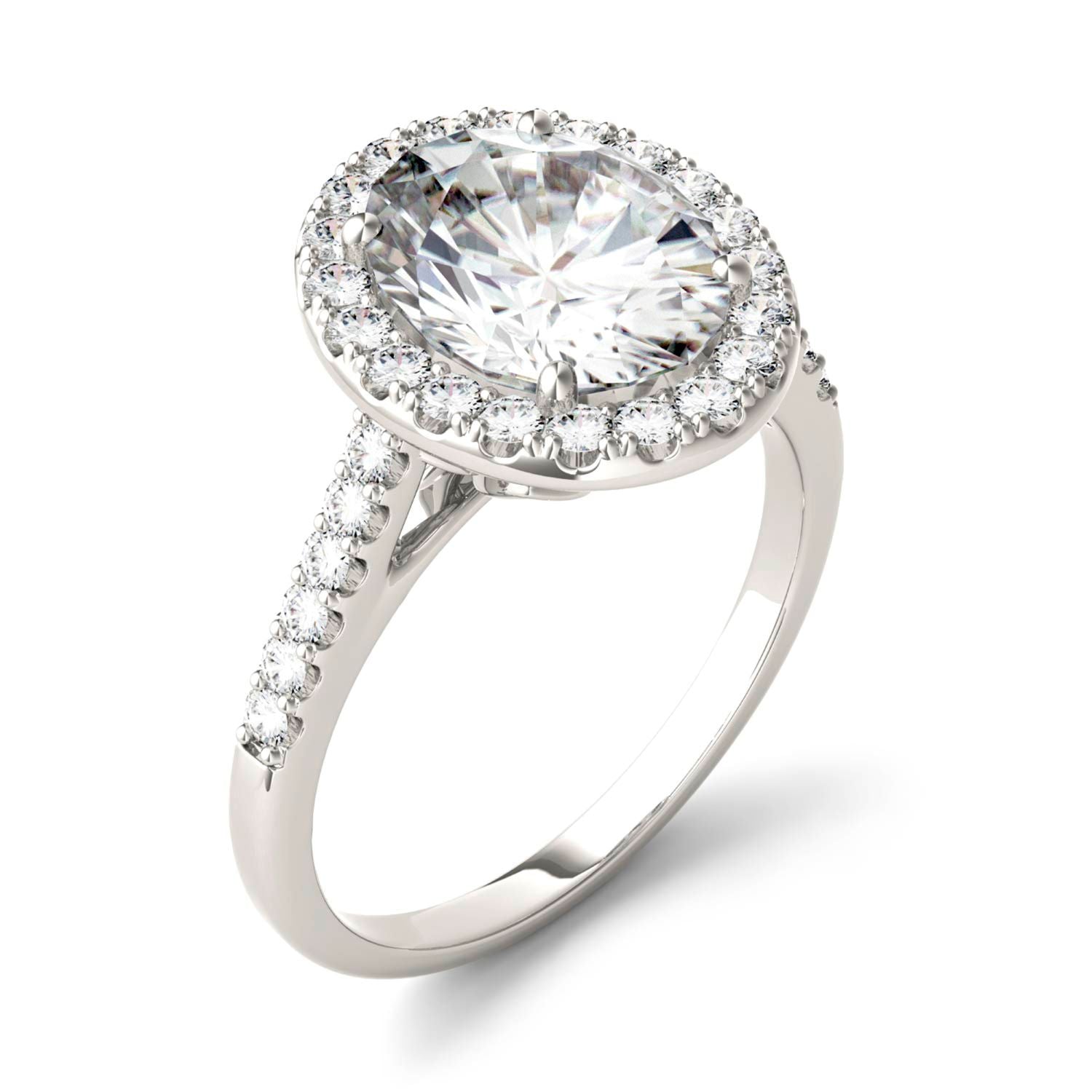 3.48 CTW DEW Oval Forever Bright™ Moissanite Ring