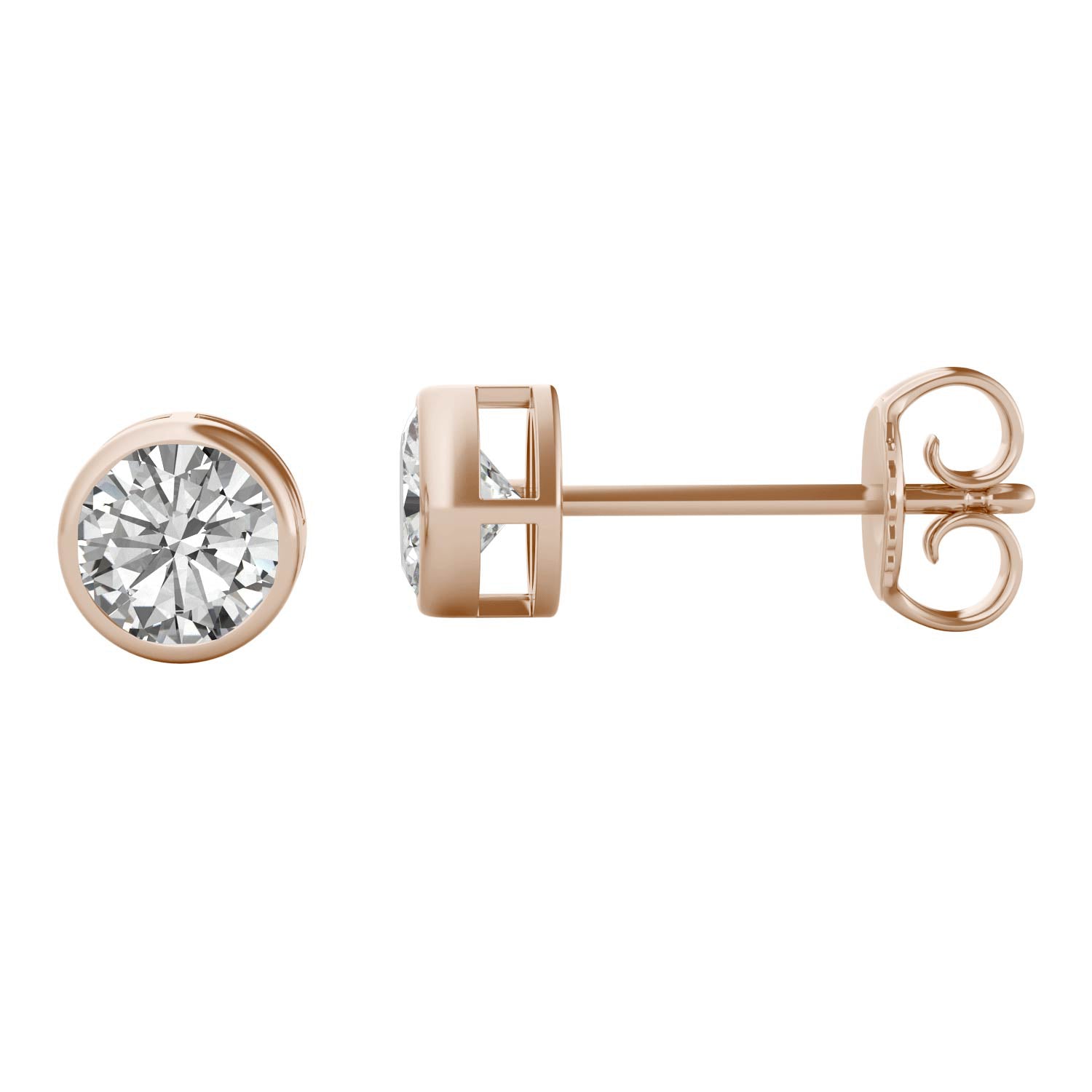 1.00 CTW DEW Round Forever Bright™ Moissanite Earrings