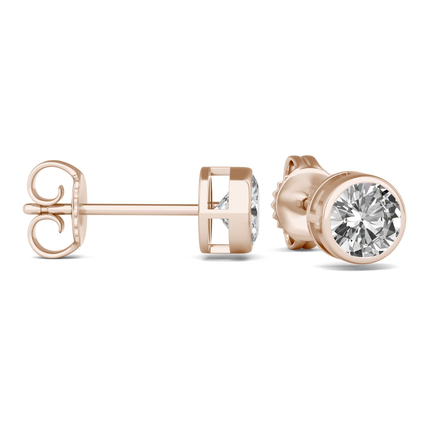 1.00 CTW DEW Round Forever Bright™ Moissanite Earrings
