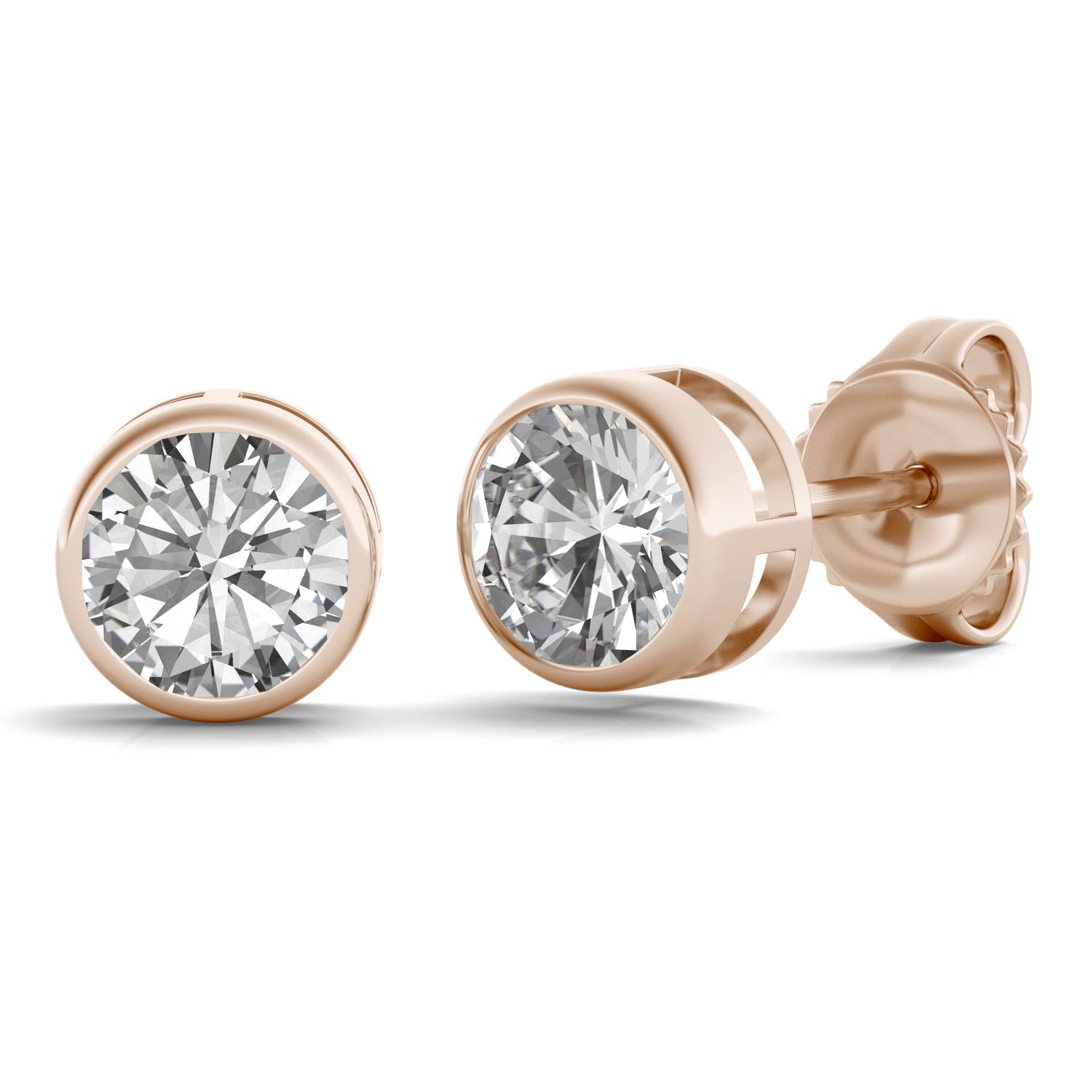 1.00 CTW DEW Round Forever Bright™ Moissanite Earrings