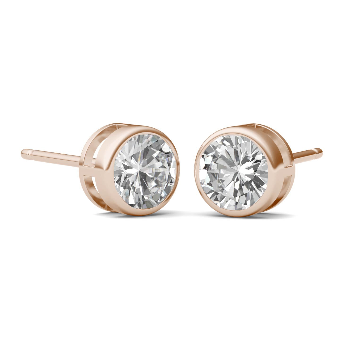 1.00 CTW DEW Round Forever Bright™ Moissanite Earrings