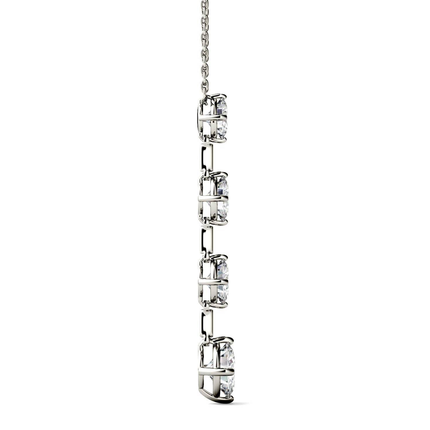 2.13 CTW DEW Round Forever Bright™ Moissanite Necklace